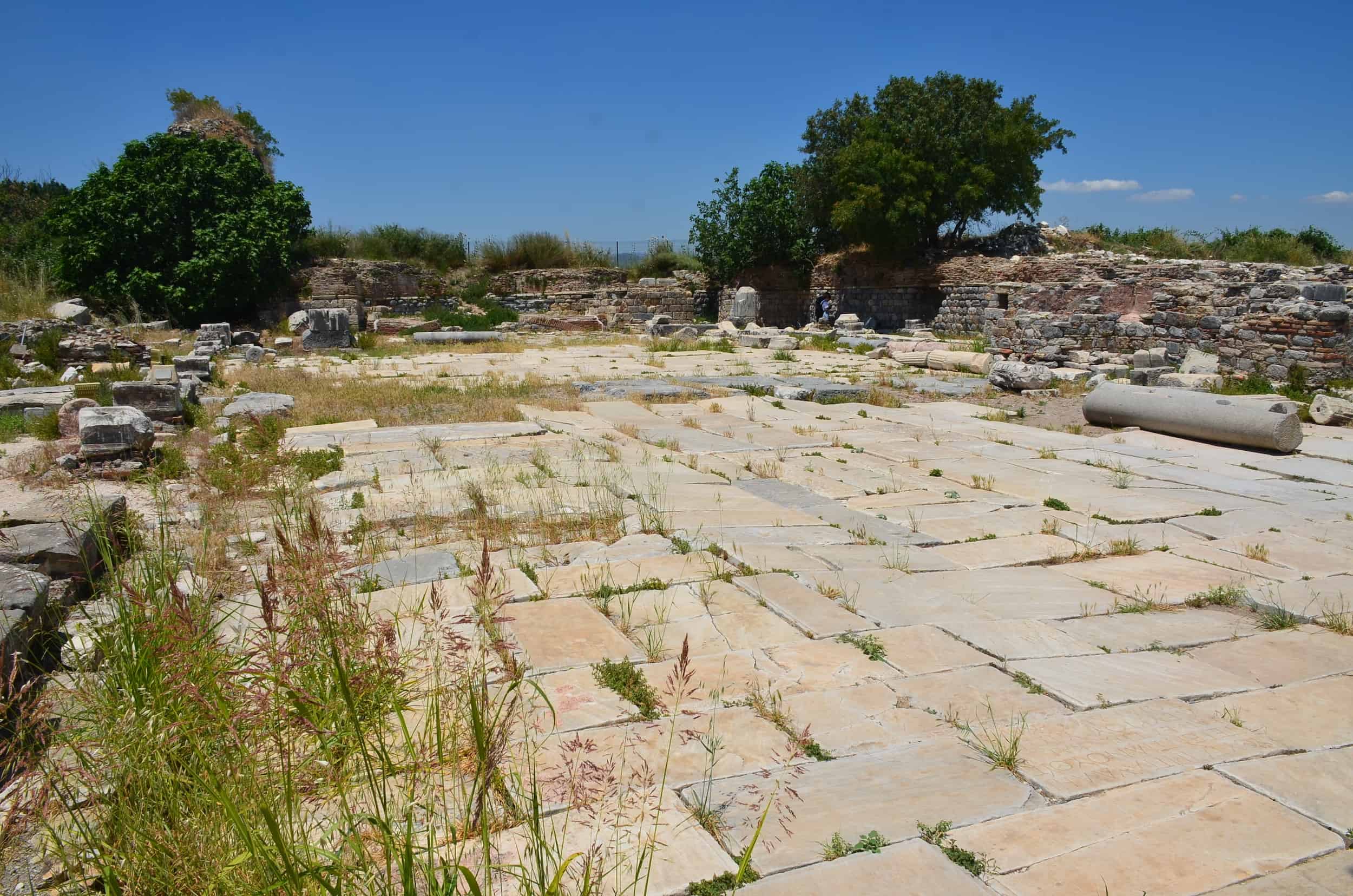 Atrium, looking west at the Church of Mary at Ephesus