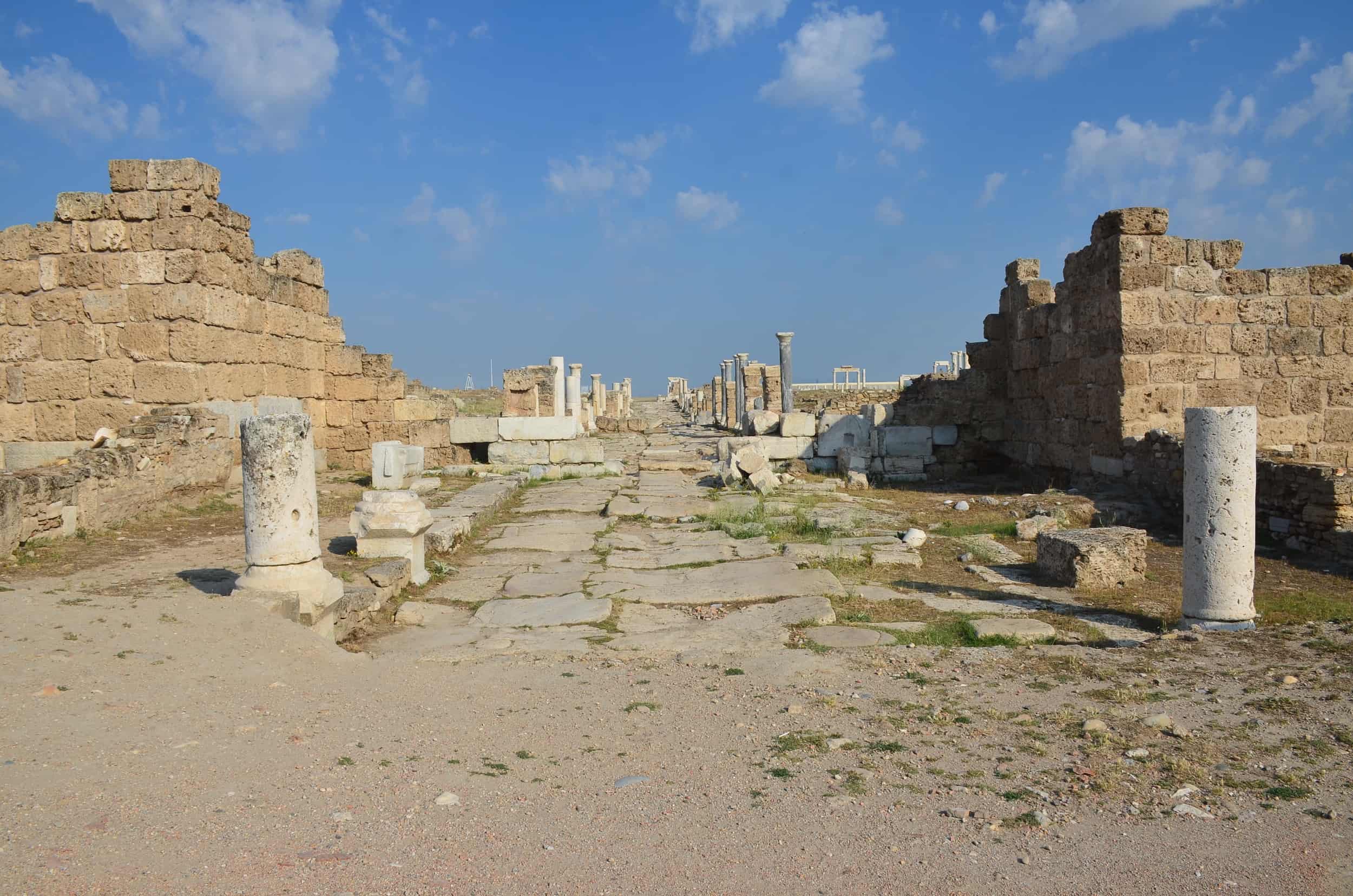 Looking down Syria Street from the East Byzantine Gate