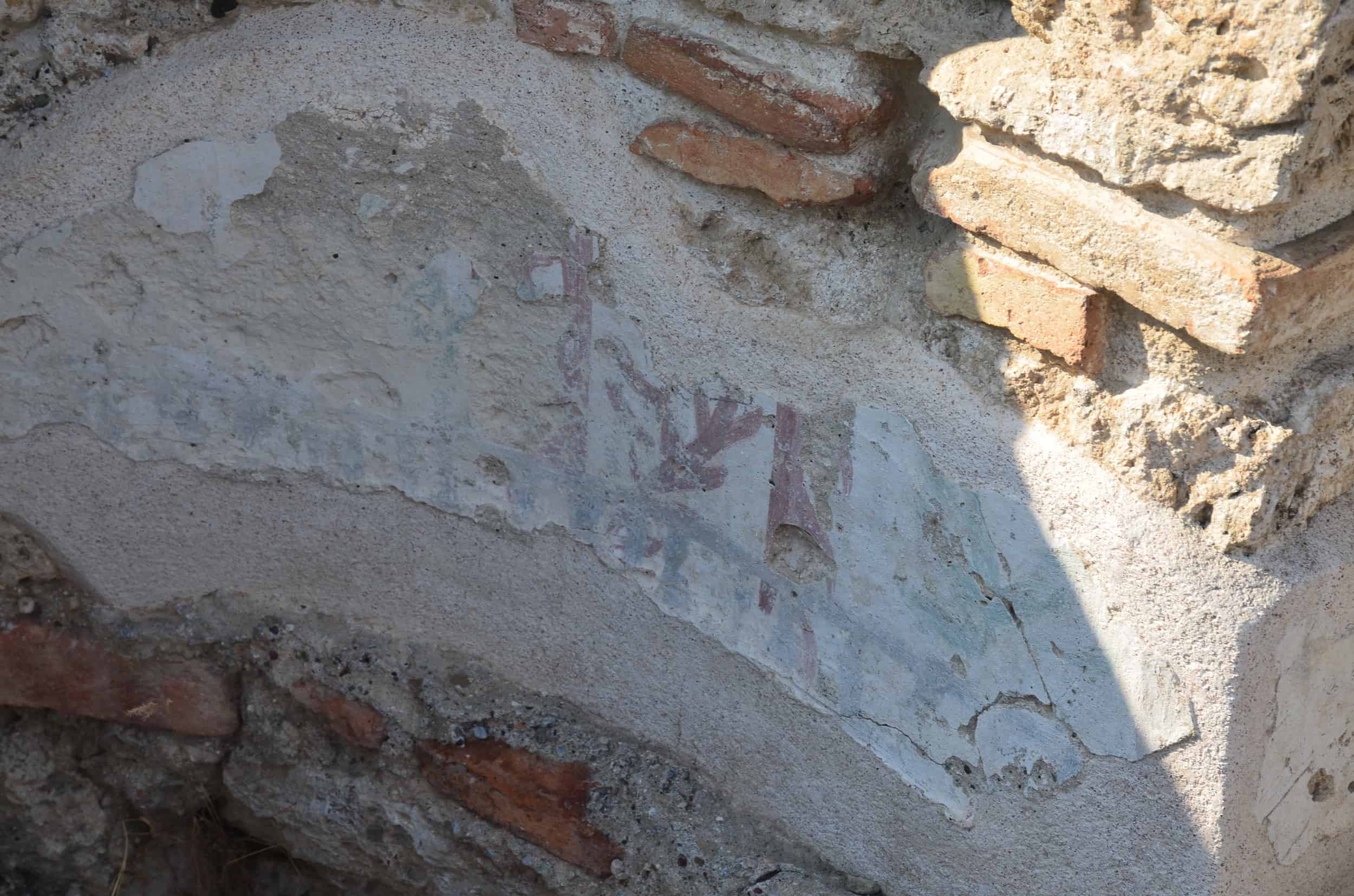 Frescoes in the chapel on the west portico of Temple A