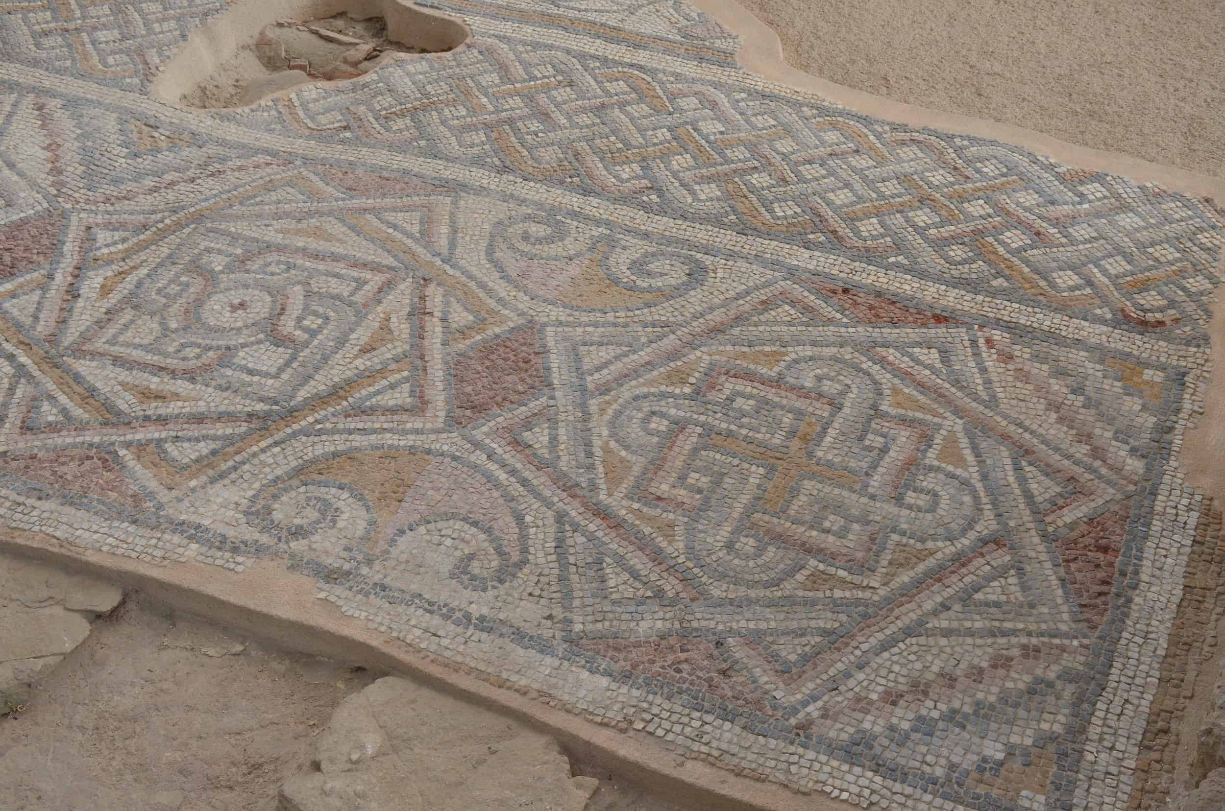Mosaic floor of the north aisle at the Church of Laodicea