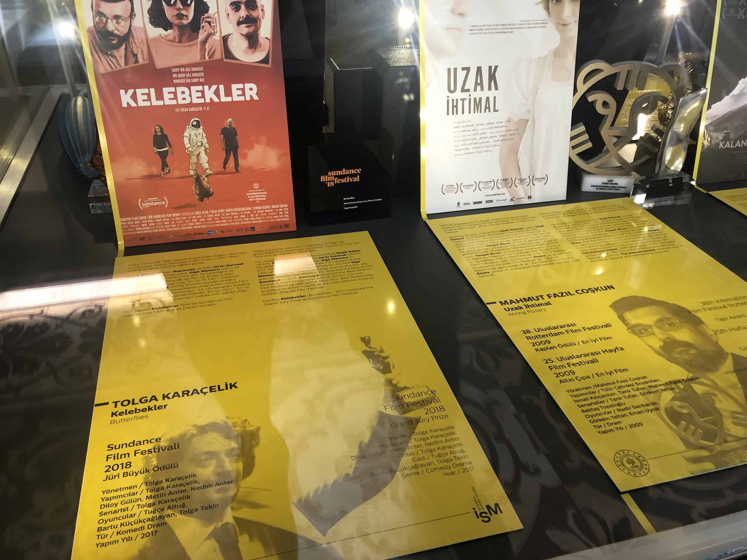 Award-winning Turkish films at the Istanbul Cinema Museum in Istanbul, Turkey