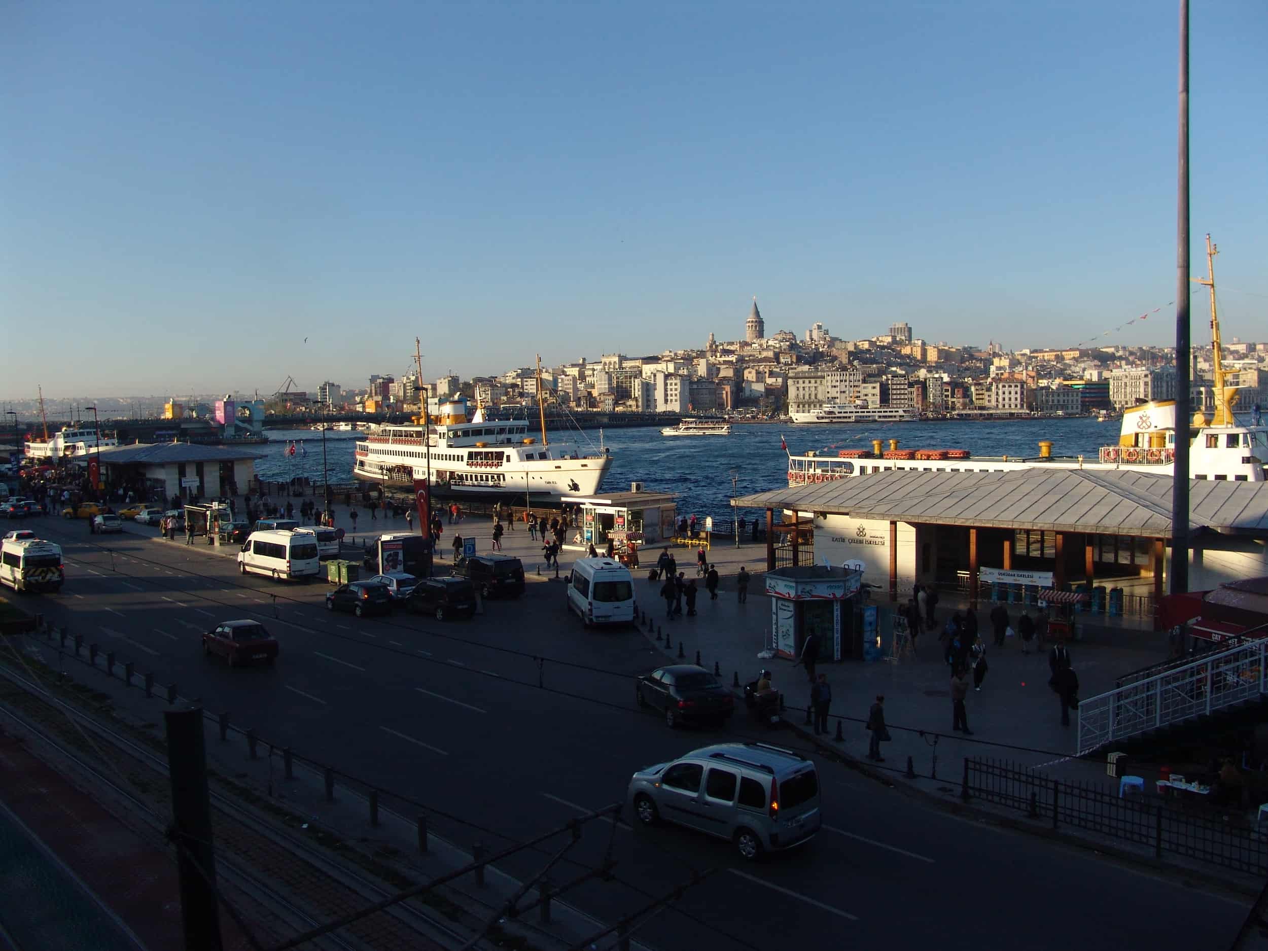 Eminönü Pier in Eminönü, Istanbul, Turkey