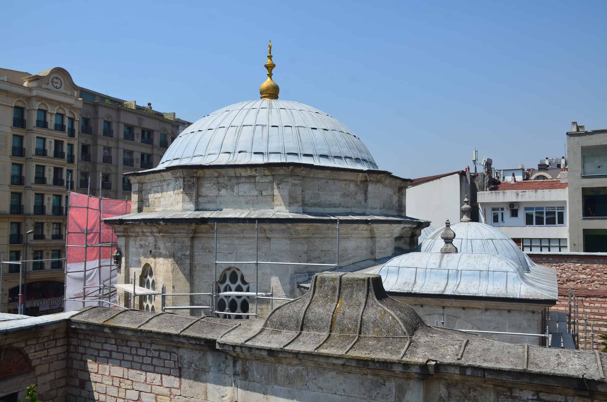 Dome of the Tomb of Mustafa III at the Laleli Mosque, Istanbul, Turkey