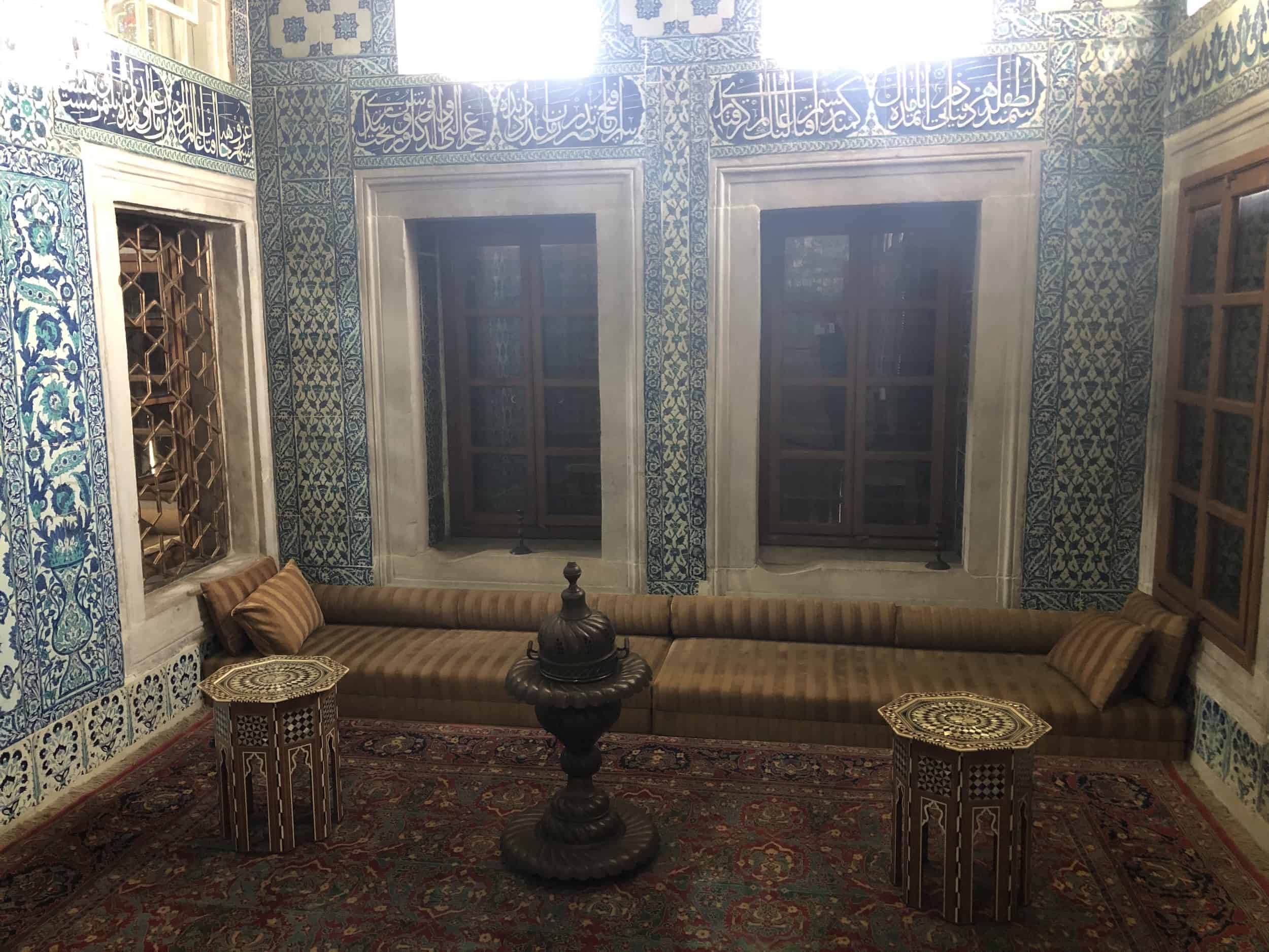 L-shaped sofa at the Sultan's Pavilion