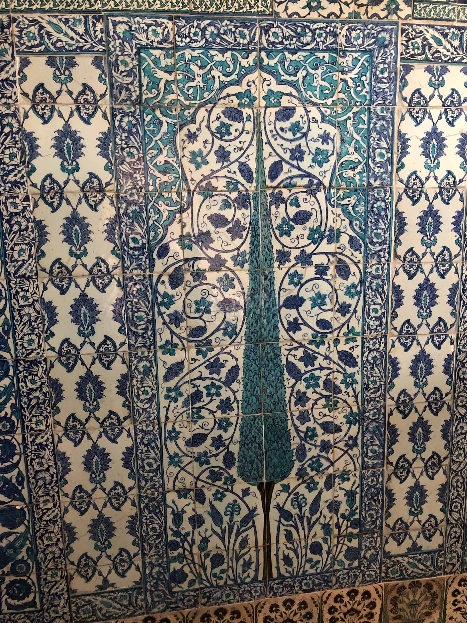 Iznik tiles at the Sultan's Pavilion