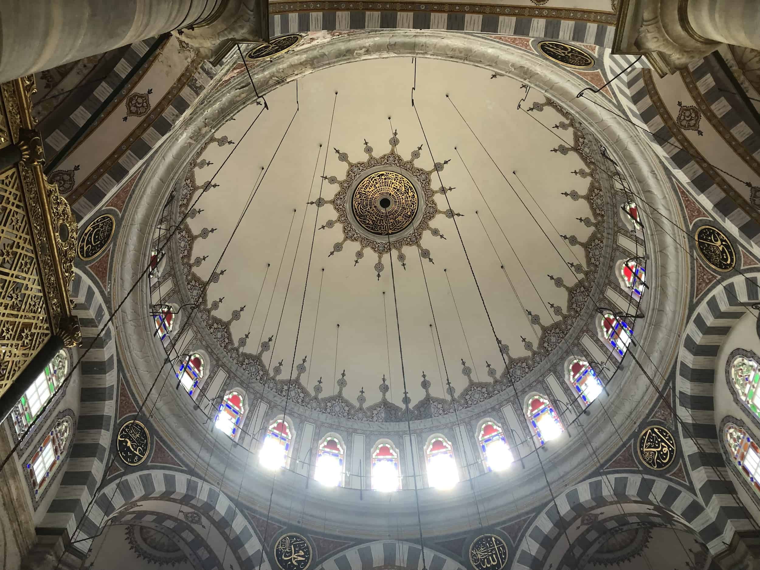 Dome of the Laleli Mosque in Laleli, Istanbul, Turkey