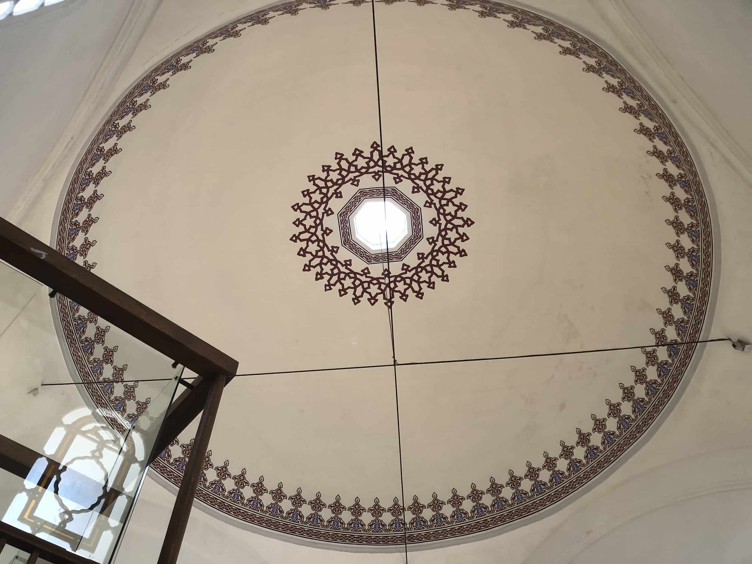 Dome of the women's undressing room at the Bayezid II Hamam (Bayezid II Turkish Bath Cultural Museum) in Beyazıt, Istanbul, Turkey