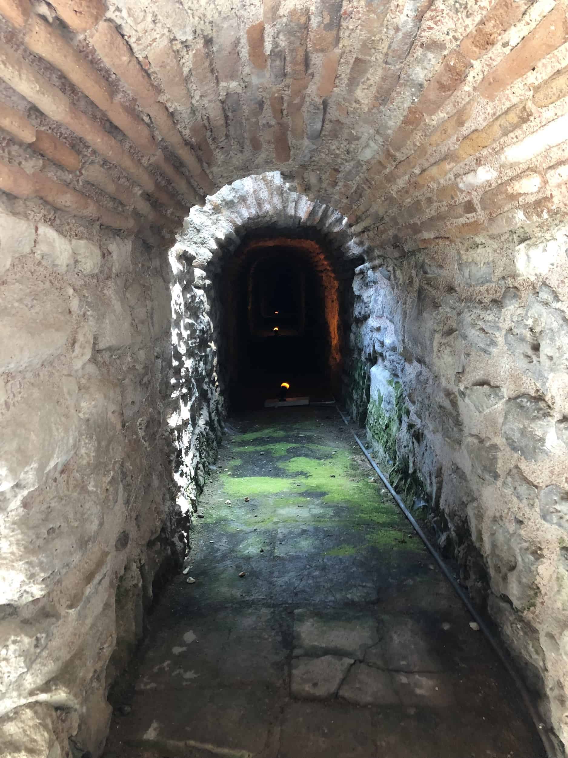 Tunnel from the Hippodrome at the Museum of Turkish and Islamic Arts in Istanbul, Turkey