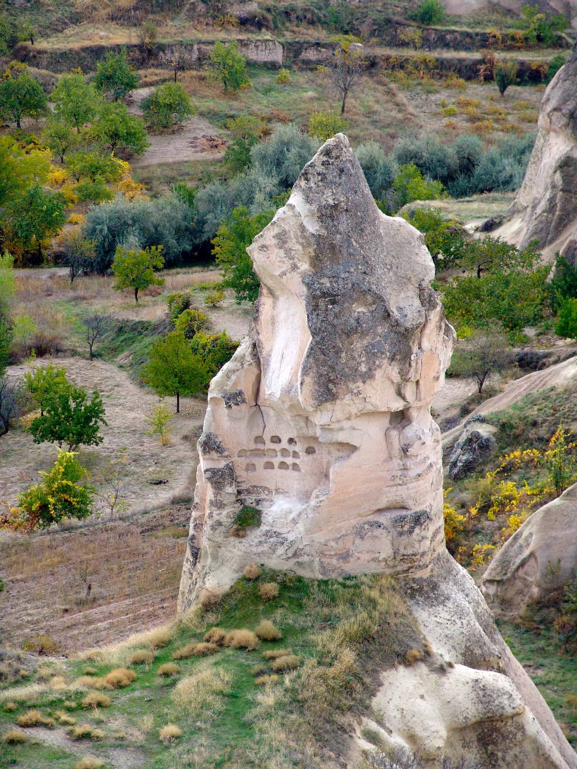 Fairy chimney from Göreme Panorama in Cappadocia, Turkey