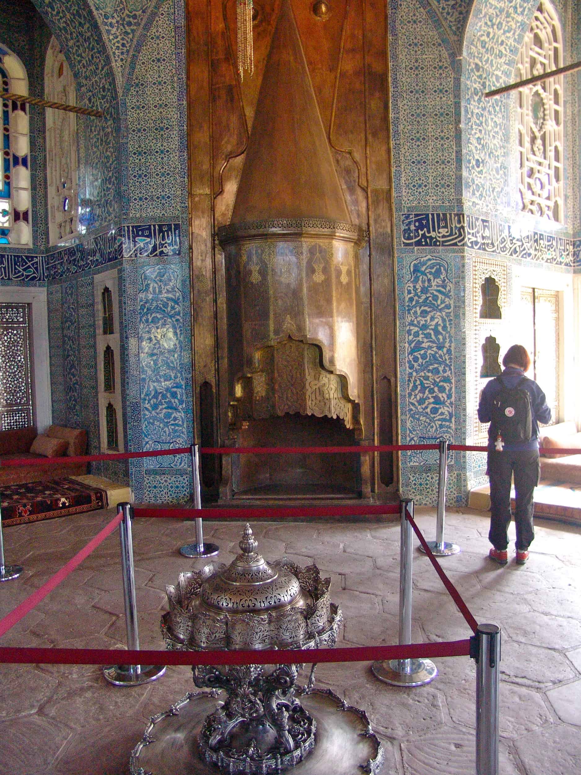 Fireplace in the Baghdad Pavilion