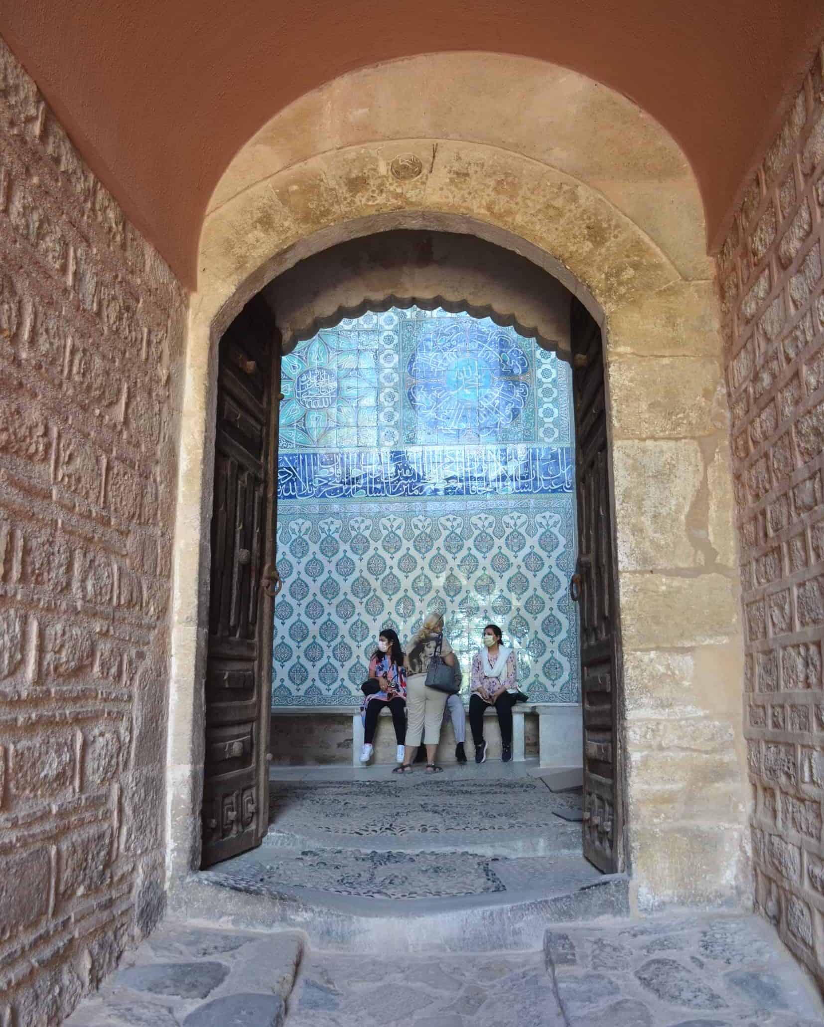 Outside of the Curtain Gate in the Imperial Harem at Topkapı Palace in Istanbul, Turkey