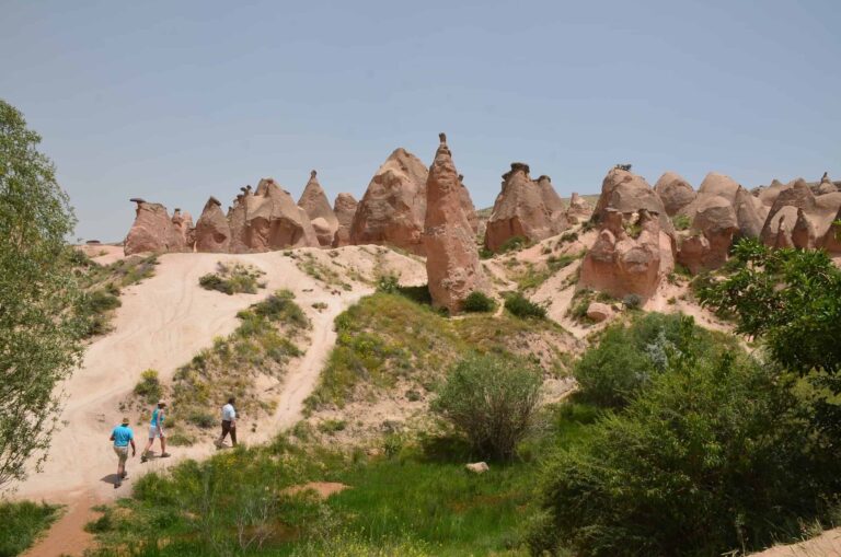 Path through Devrent Valley (Imagination Valley) in Cappadocia, Turkey