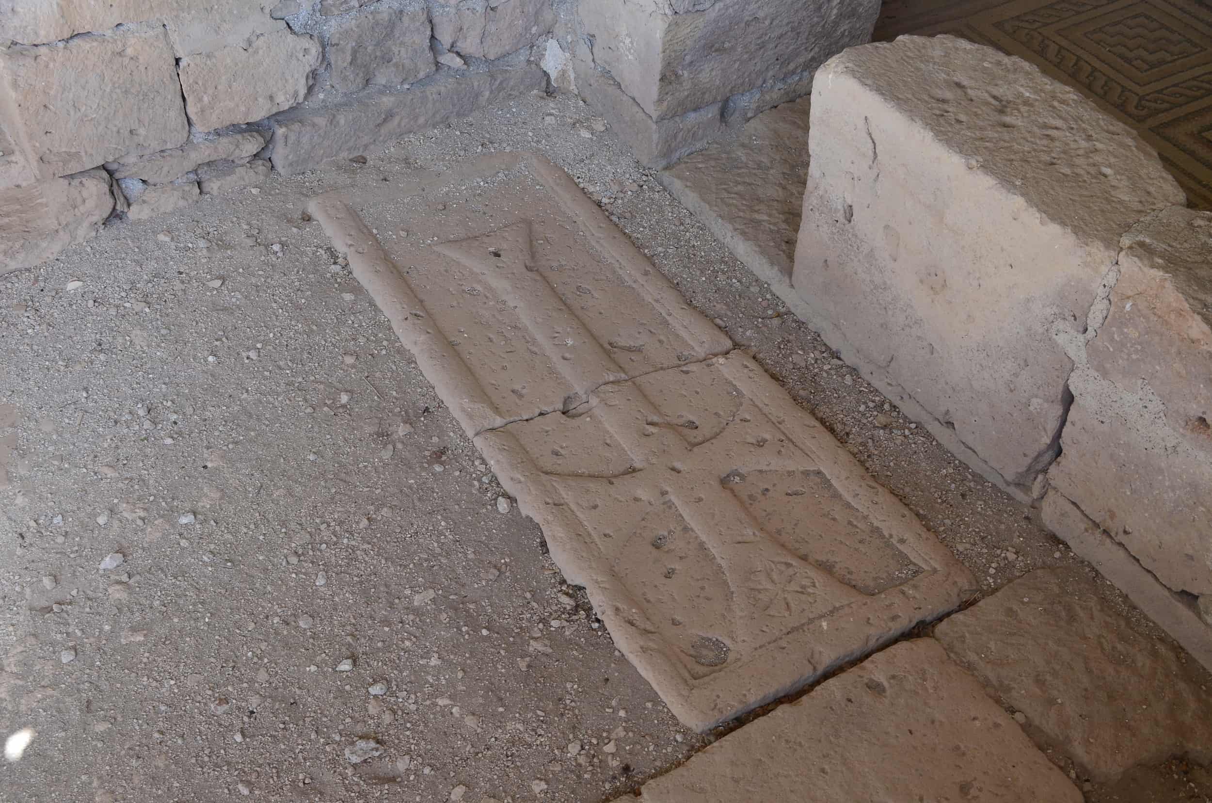 Grave in the council chamber at Sobesos in Cappadocia, Turkey