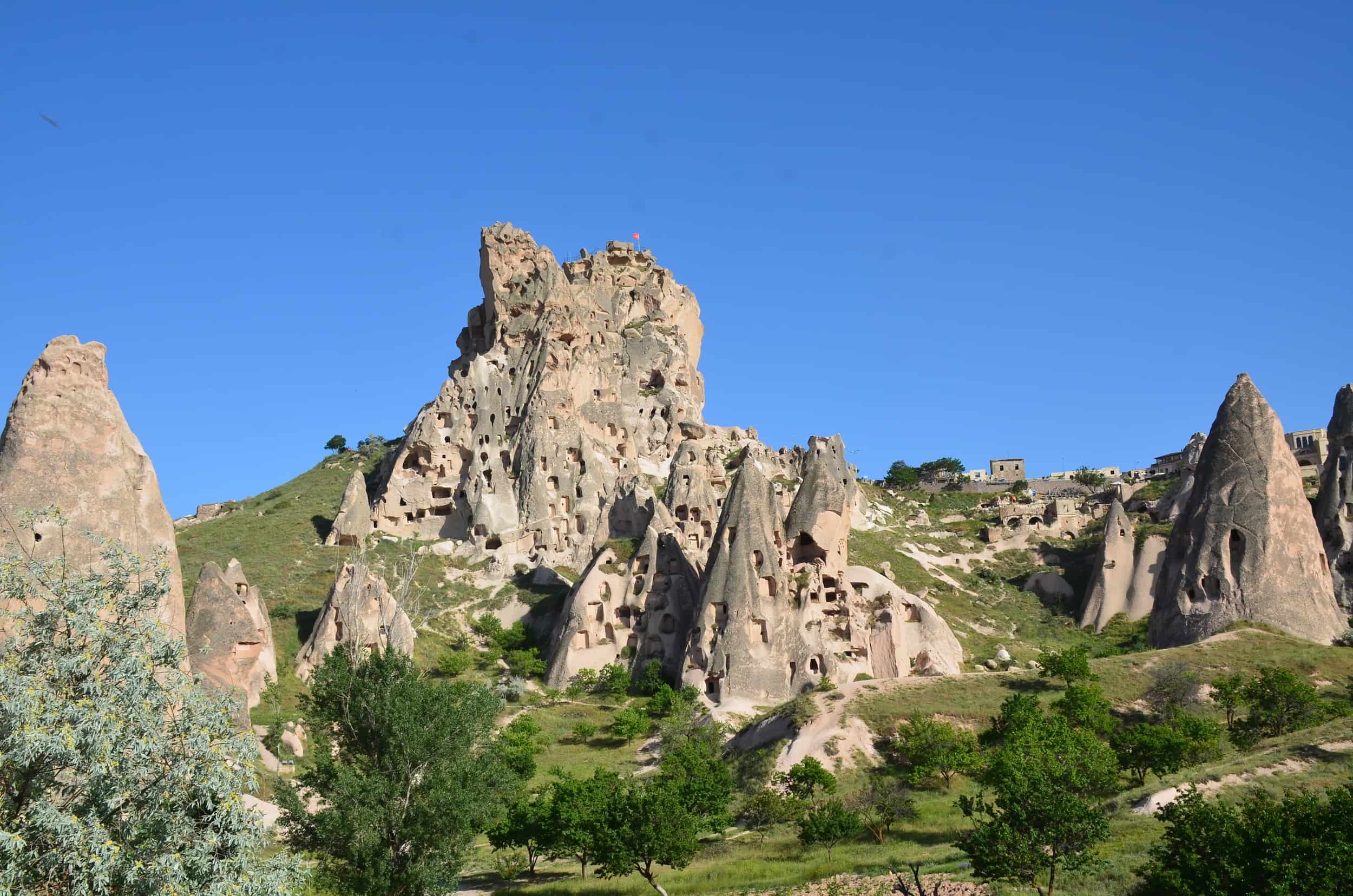 Üçhisar Castle Valley in Cappadocia, Turkey