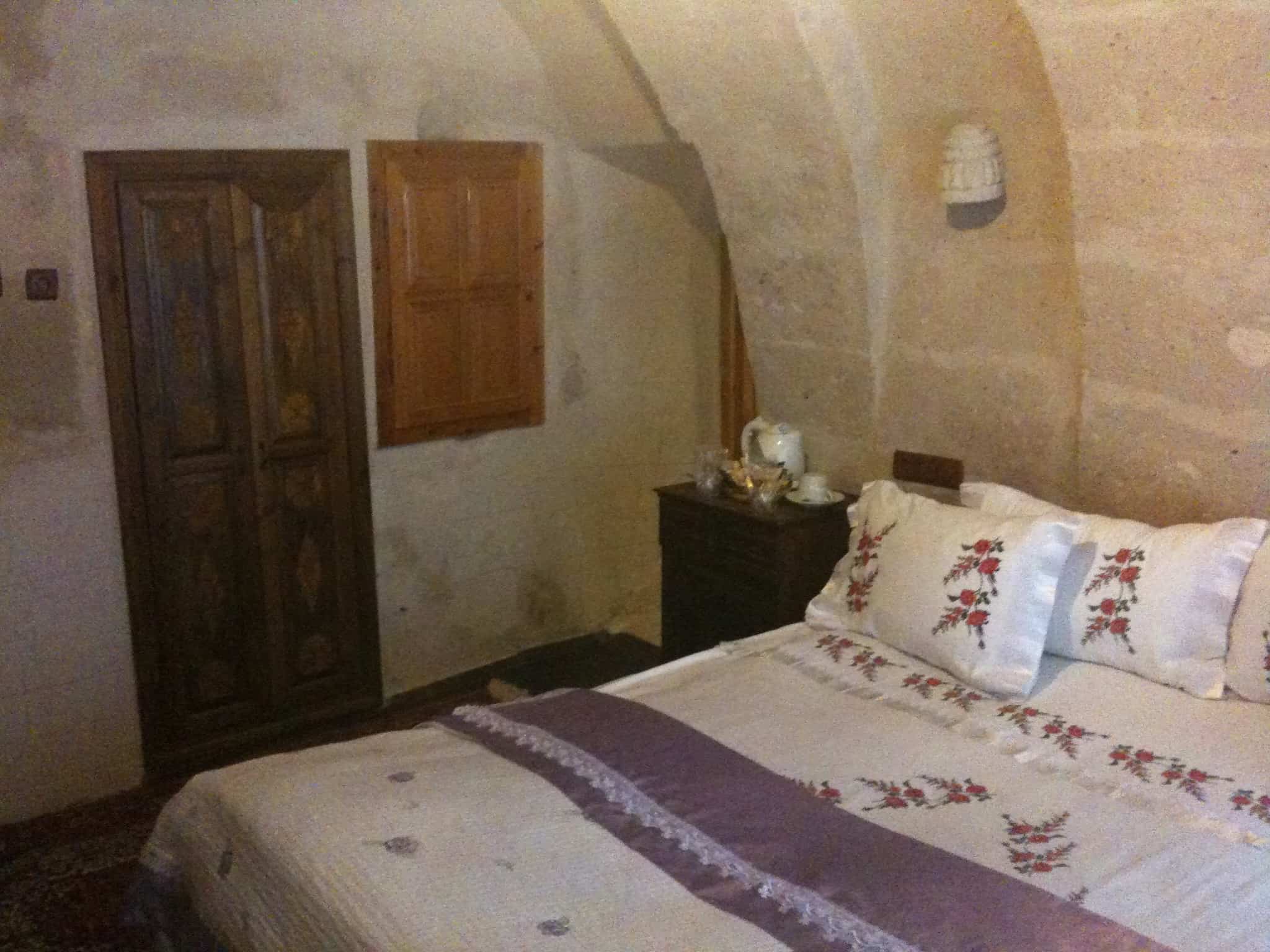 My room at Gamirasu Cave Hotel in Cappadocia, Turkey