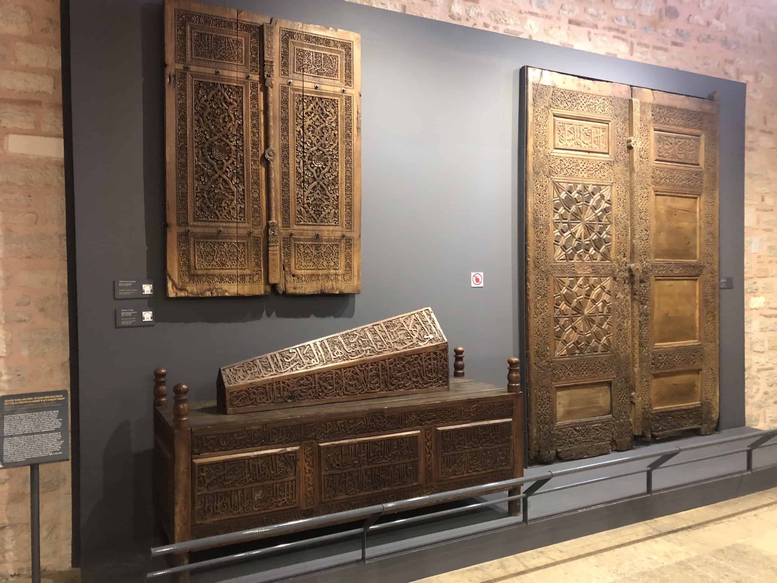 Wooden artifacts in Principalities and Early Ottoman Empire at the Museum of Turkish and Islamic Arts in Istanbul, Turkey