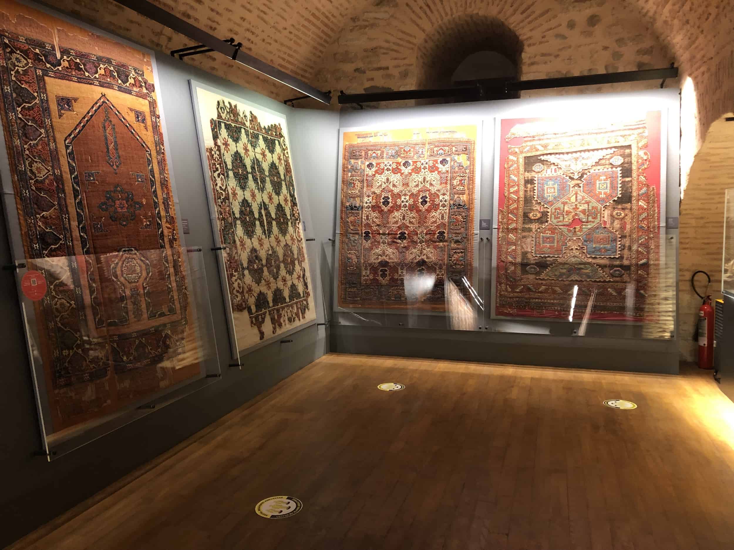 Carpets in the ethnographic collection at the Museum of Turkish and Islamic Arts in Istanbul, Turkey