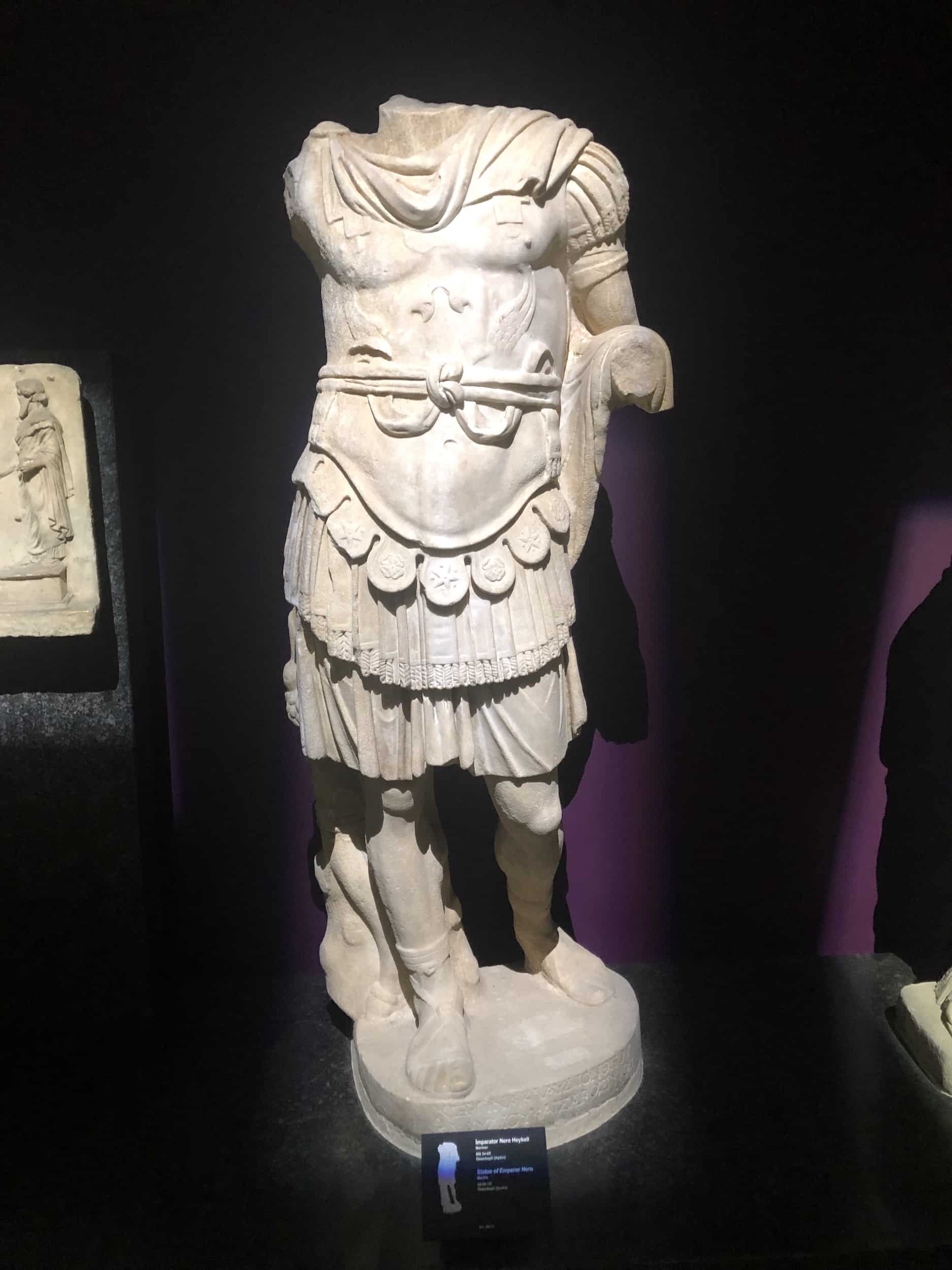 Emperor Nero at the Istanbul Archaeology Museum in Istanbul, Turkey
