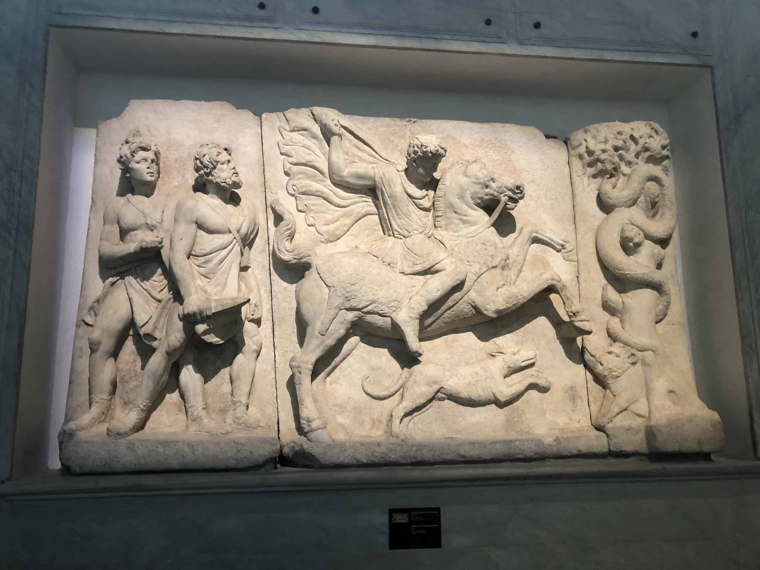 Relief of a Thracian horseman; marble; early 1st century; Thessaloniki, Greece