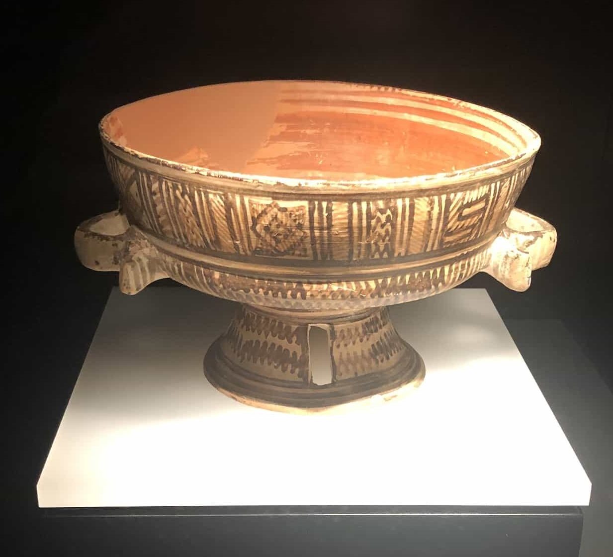 Stemmed bowl; terracotta; 8th century BC; Troy VIII at the Istanbul Archaeology Museum in Istanbul, Turkey