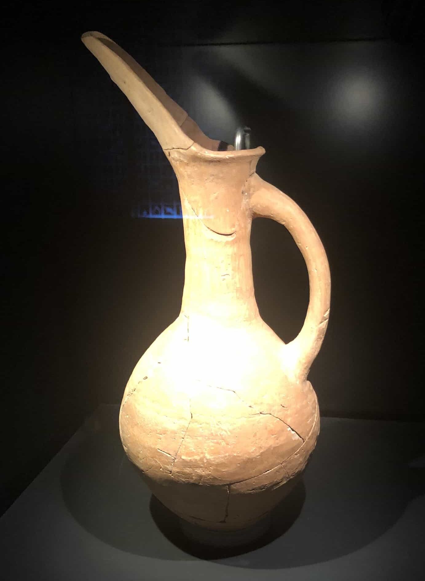 Beak spouted jug; terracotta; early Bronze Age; Troy III at the Istanbul Archaeology Museum in Istanbul, Turkey