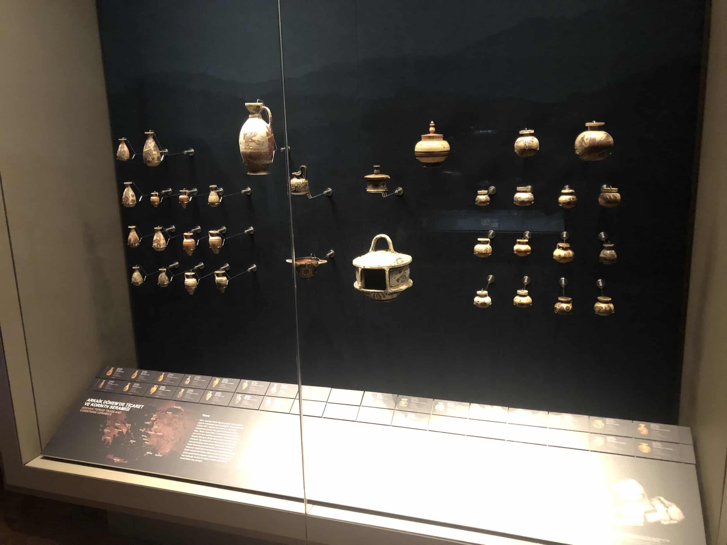 Archaic period trade and Corinthian ceramics at the Istanbul Archaeology Museum in Istanbul, Turkey