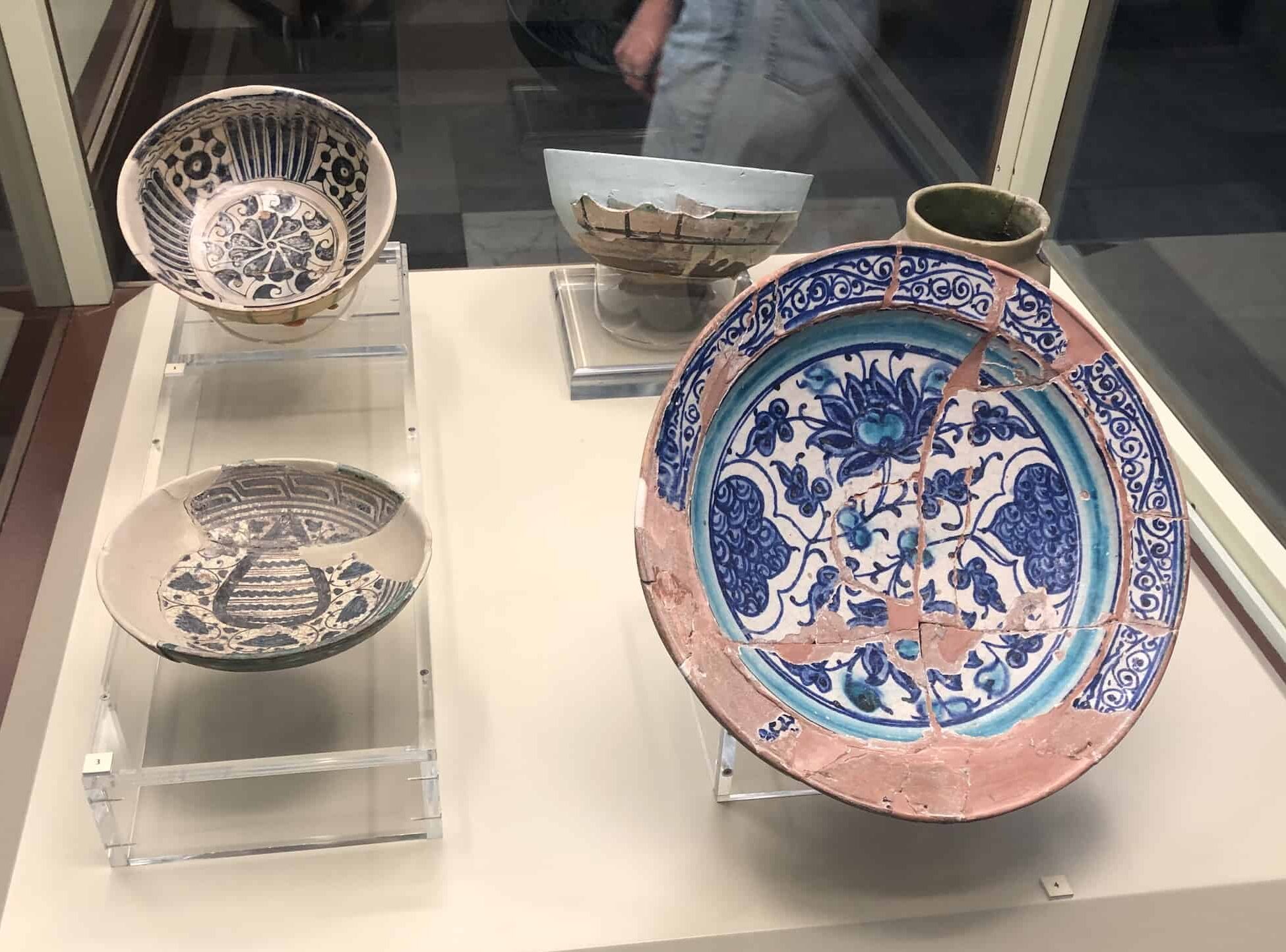 Miletus wares; red clay; Iznik; late 14th and early 15th centuries