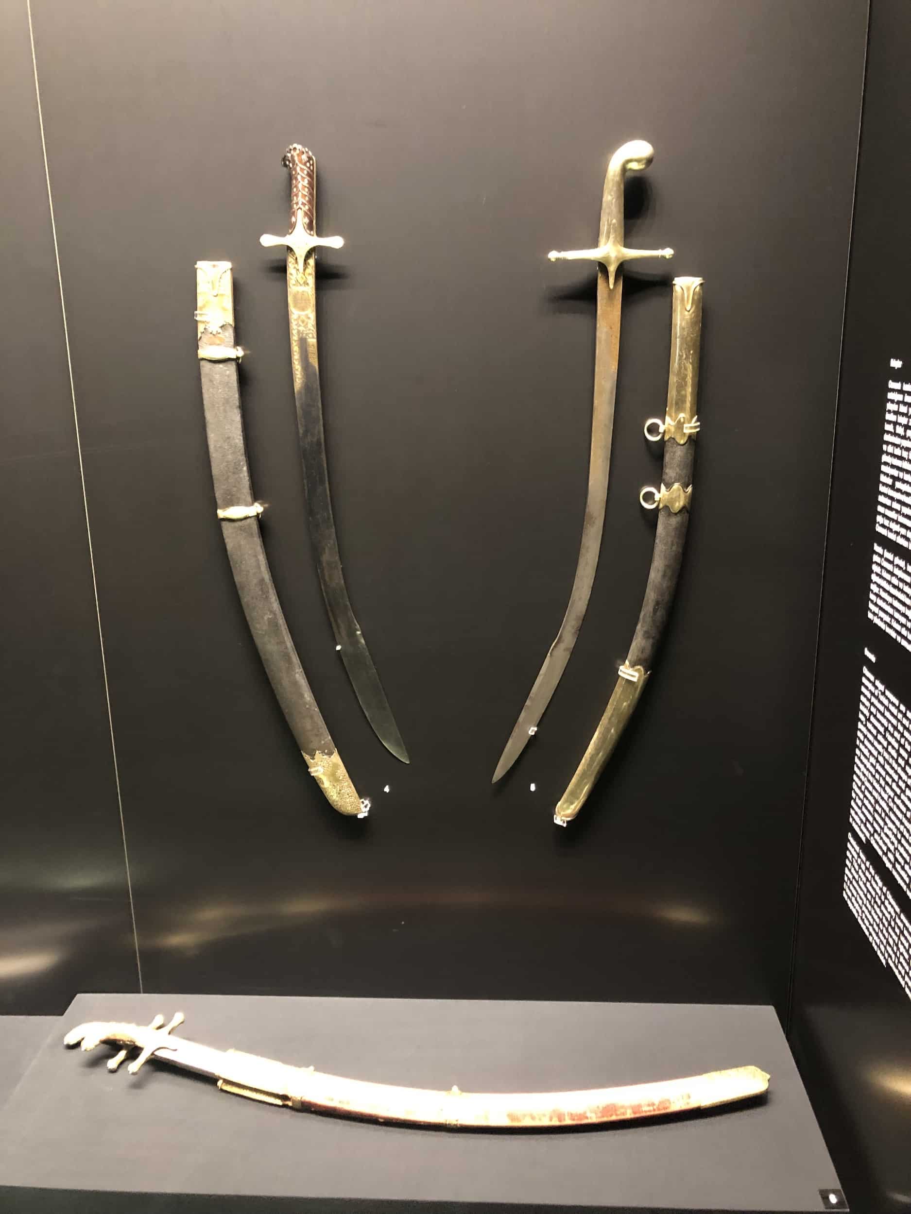Swords in the weapons collection