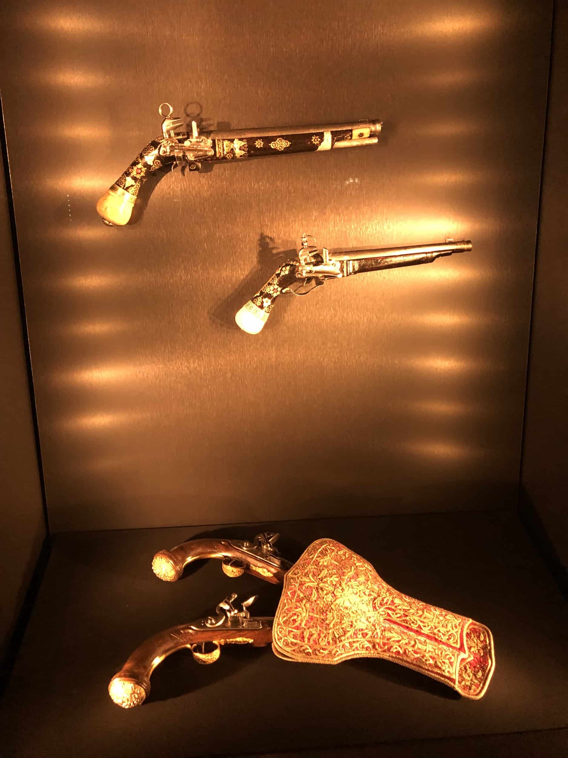 Pistols in the weapons collection