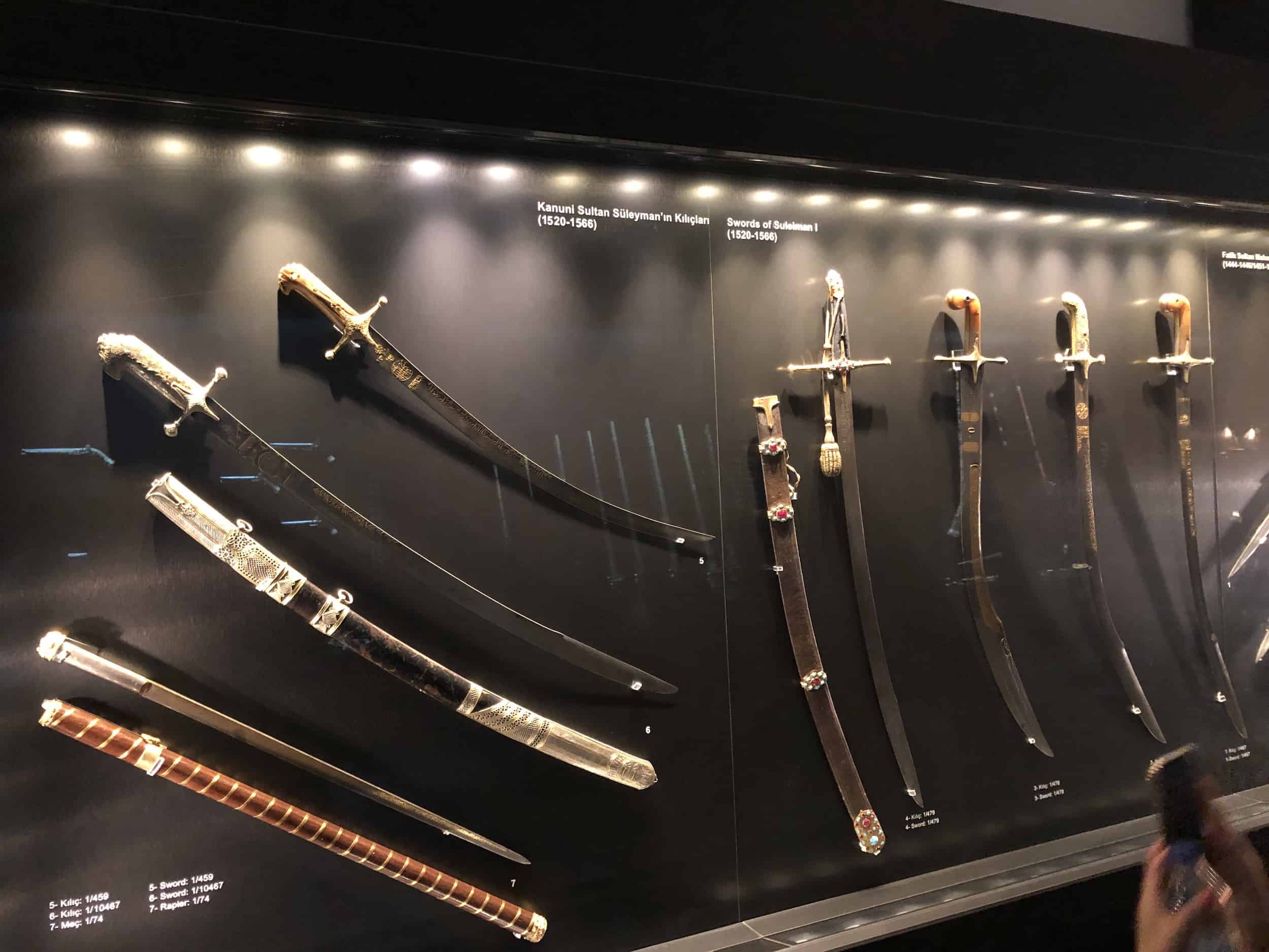 Swords belonging to Süleyman the Magnificent; Ottoman; 16th century