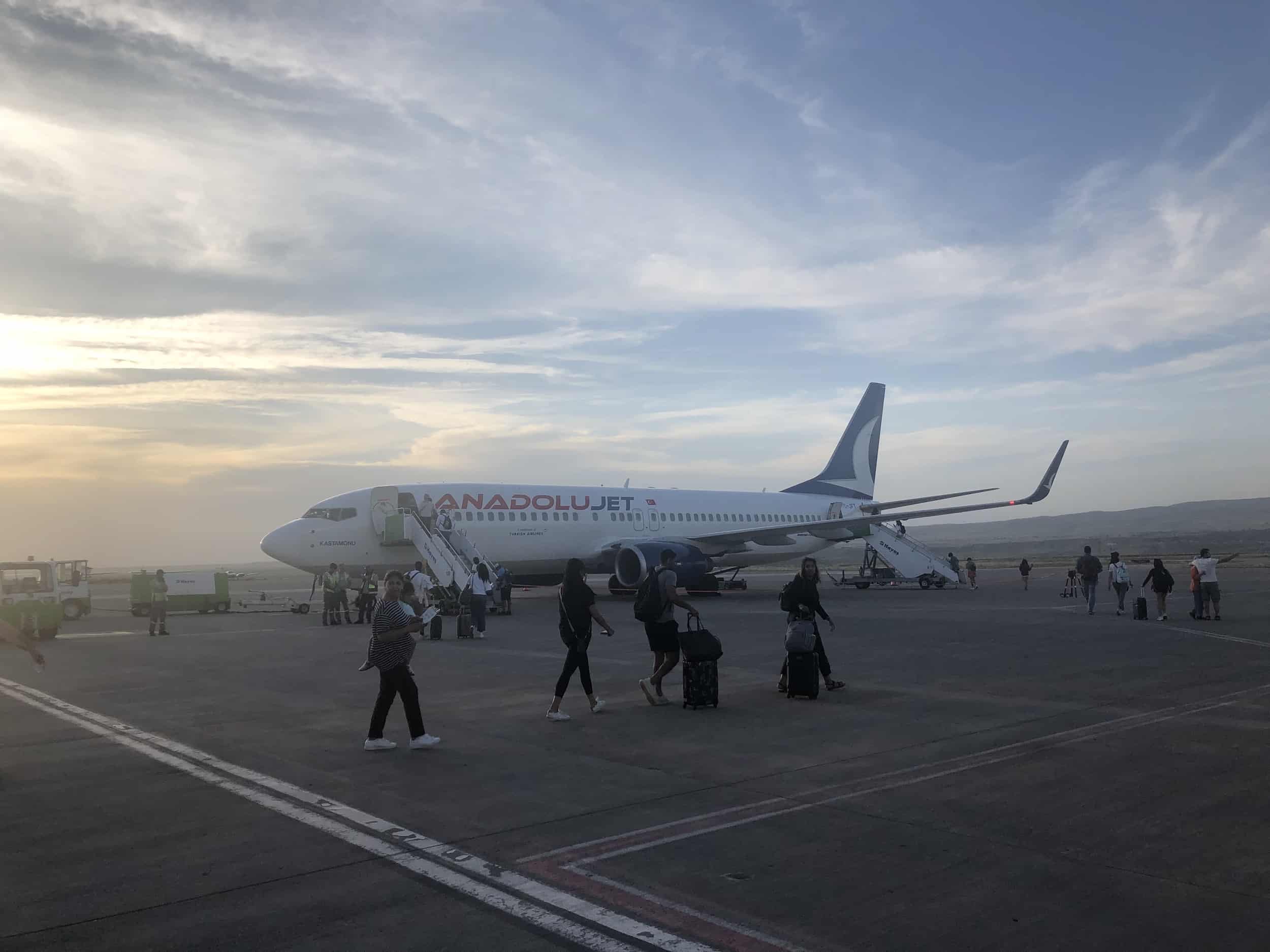 Boarding a plane at Nevşehir Kapadokya Airport