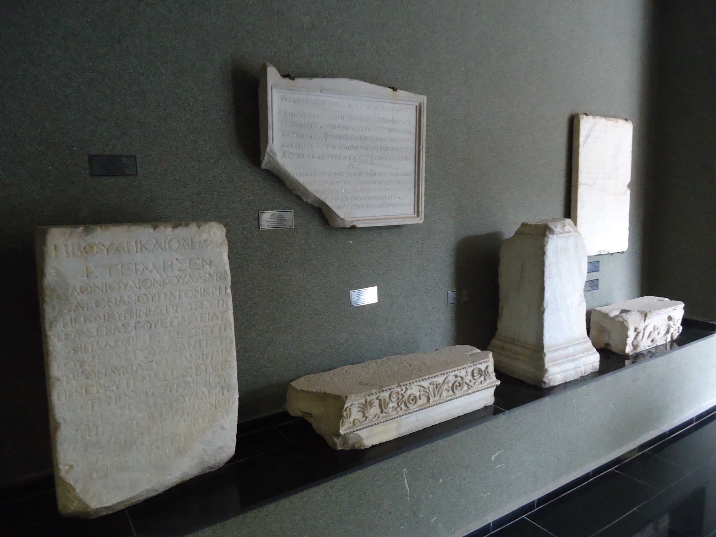 Finds from the Pergamon Acropolis at the Bergama Museum in Bergama, Turkey