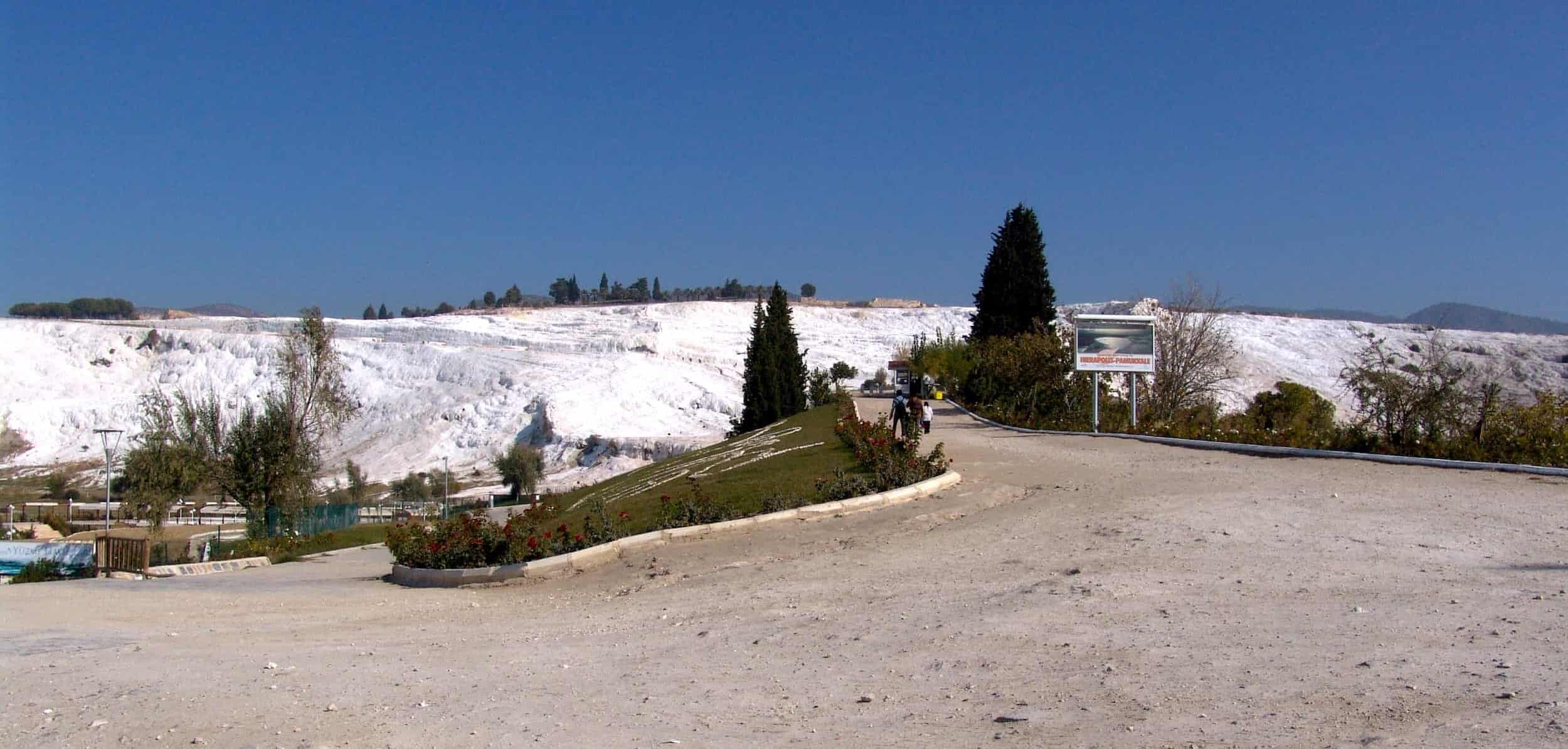 Lower entrance to Pamukkale and Hierapolis