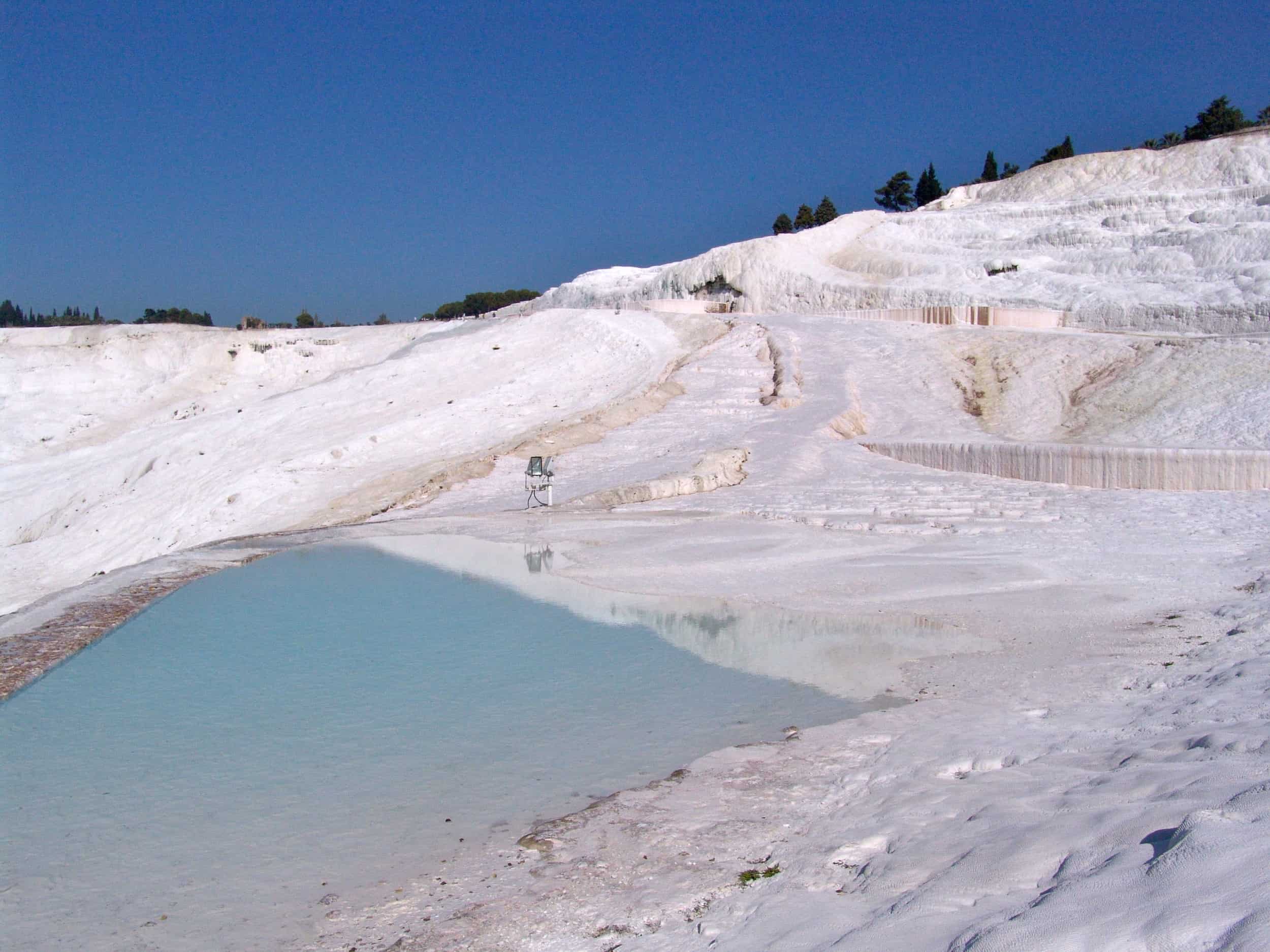 Path up the hill at Pamukkale
