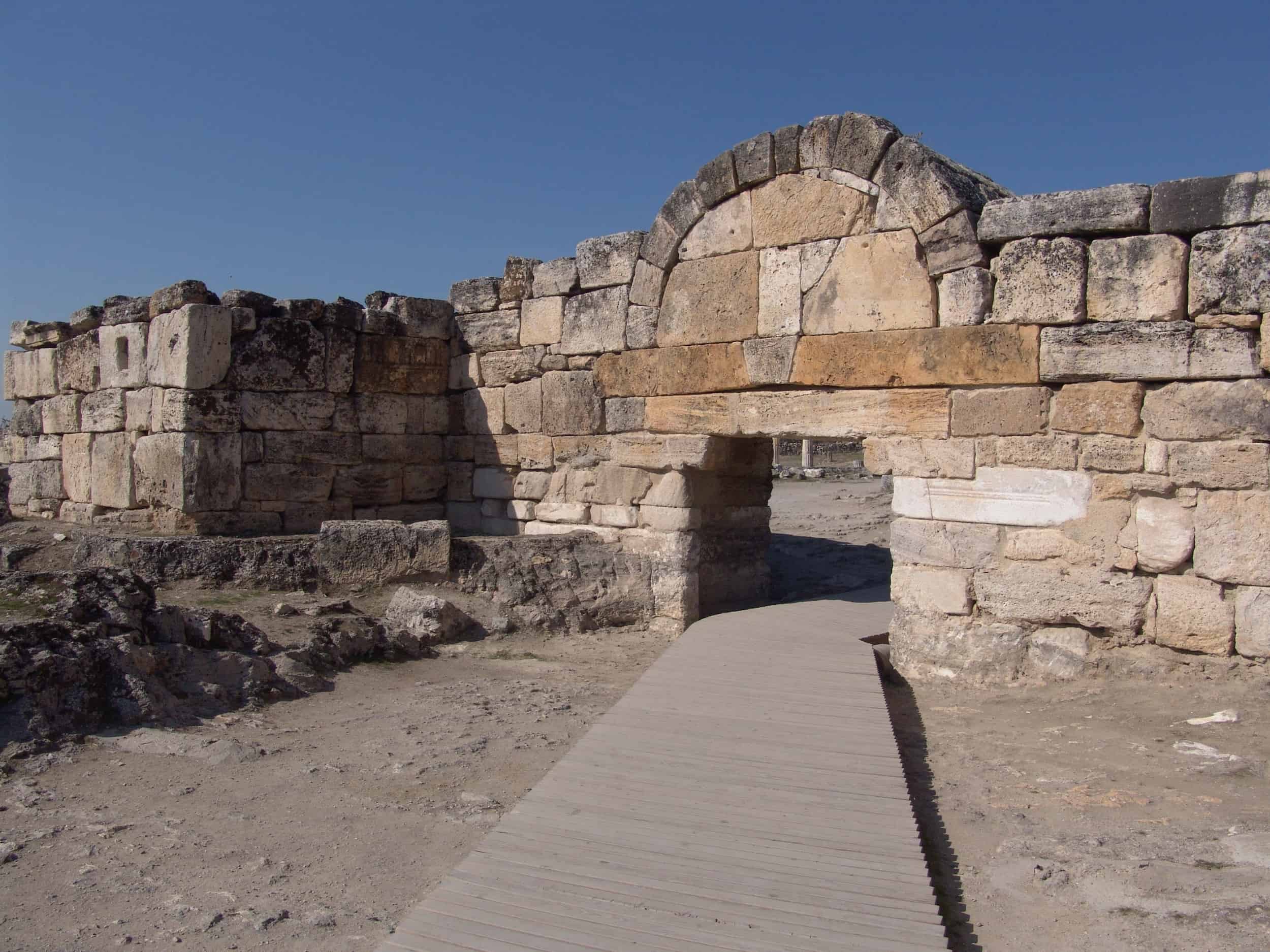 Outside of the South Roman Gate in Hierapolis