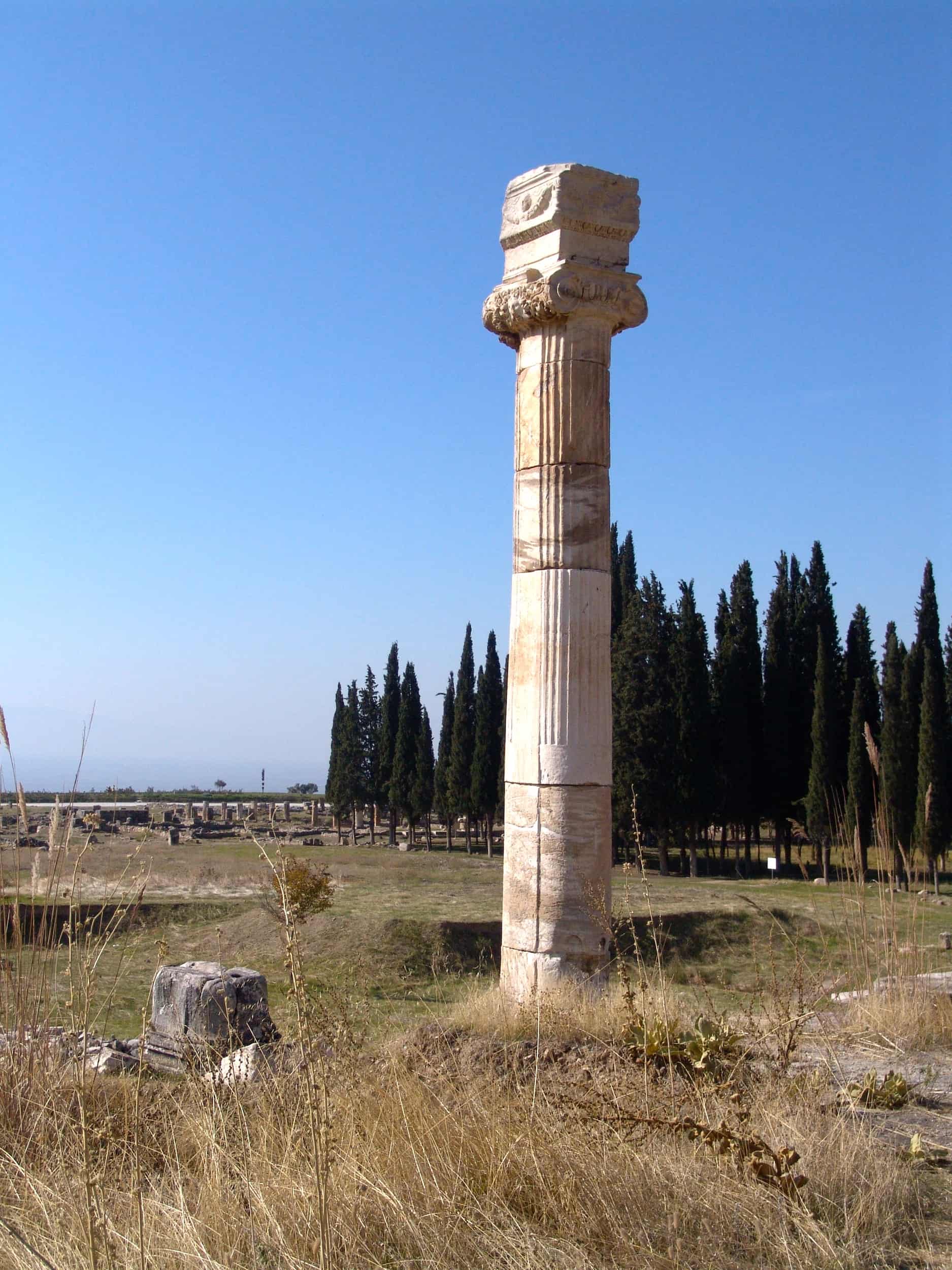 Column at the Agora in Hierapolis