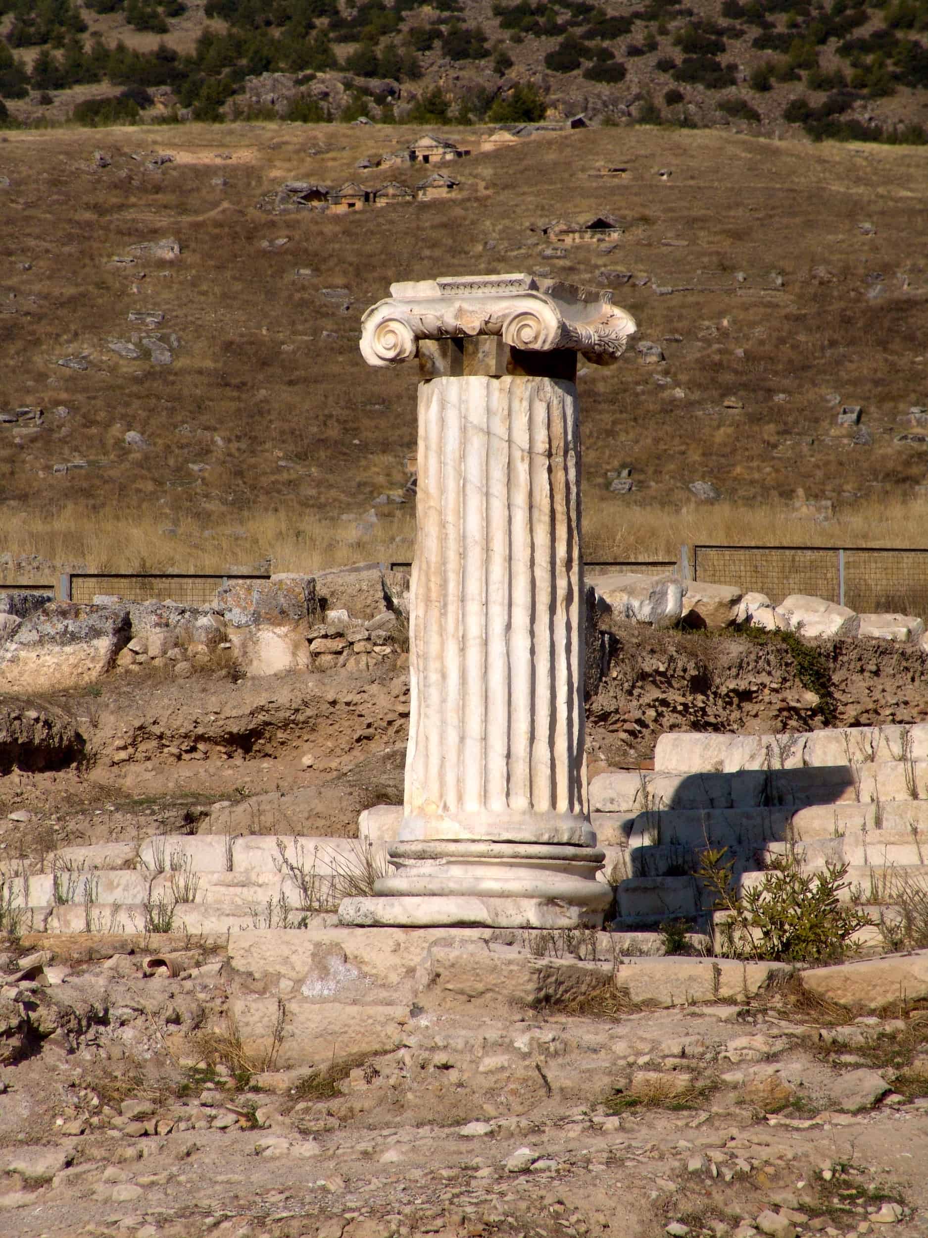 Column at the Temple of Apollo at Hierapolis