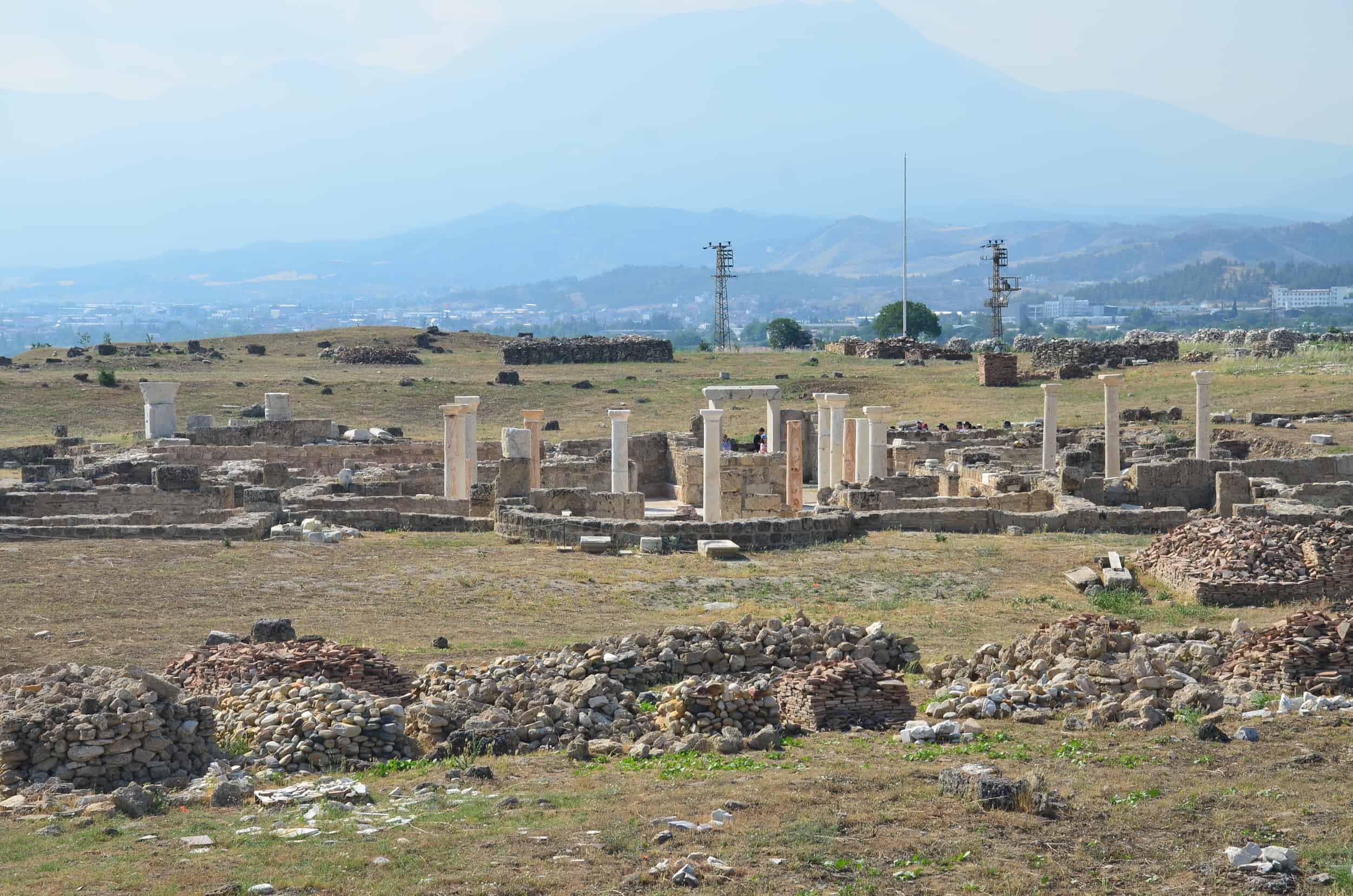 Peristyle House with Church in Laodicea from the west