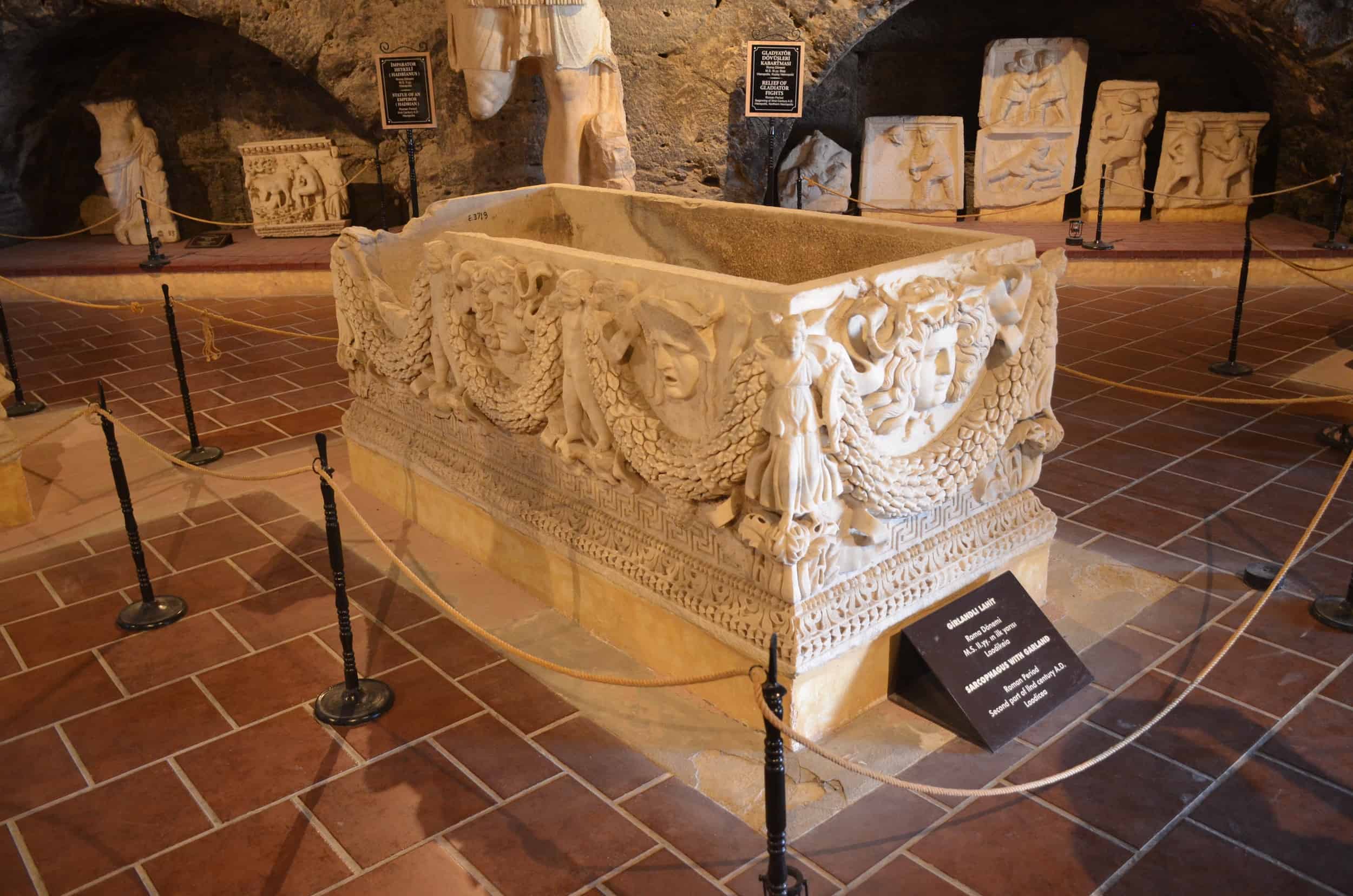 Sarcophagus with garland, Roman period, second half of the 2nd century, Laodicea