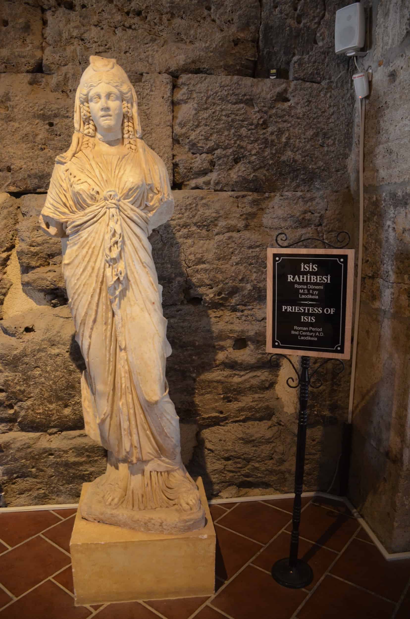 Priestess of Isis, Roman period, 2nd century, Laodicea