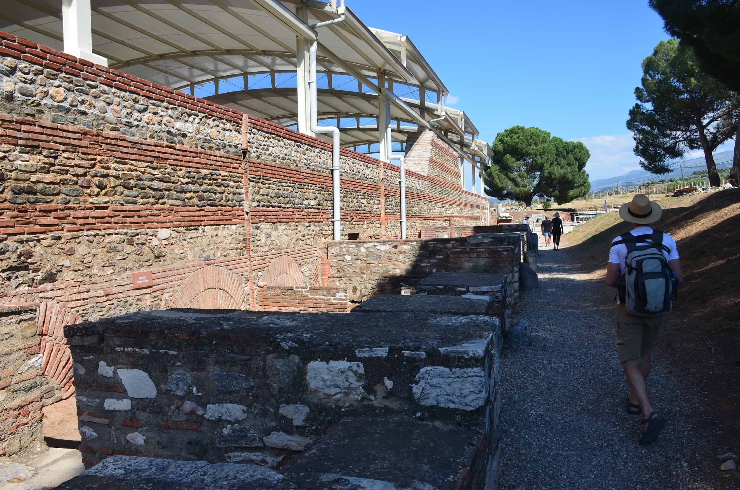 Shops along the Roman avenue