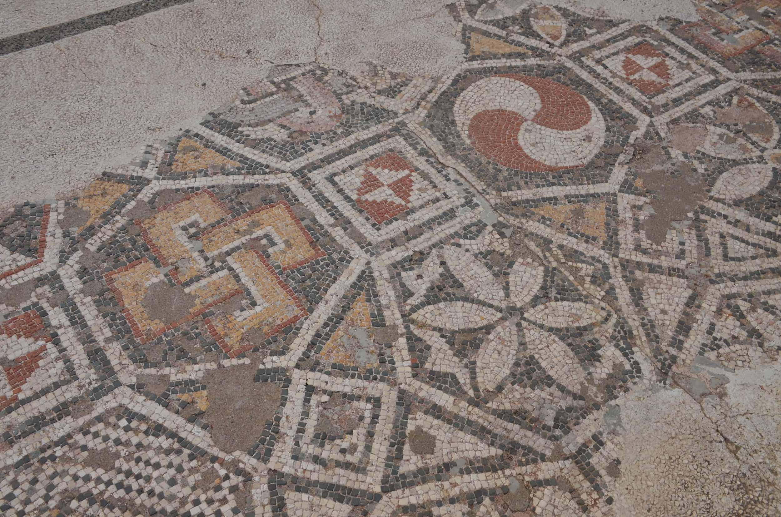 Mosaic floor in the forecourt of the Sardis Synagogue