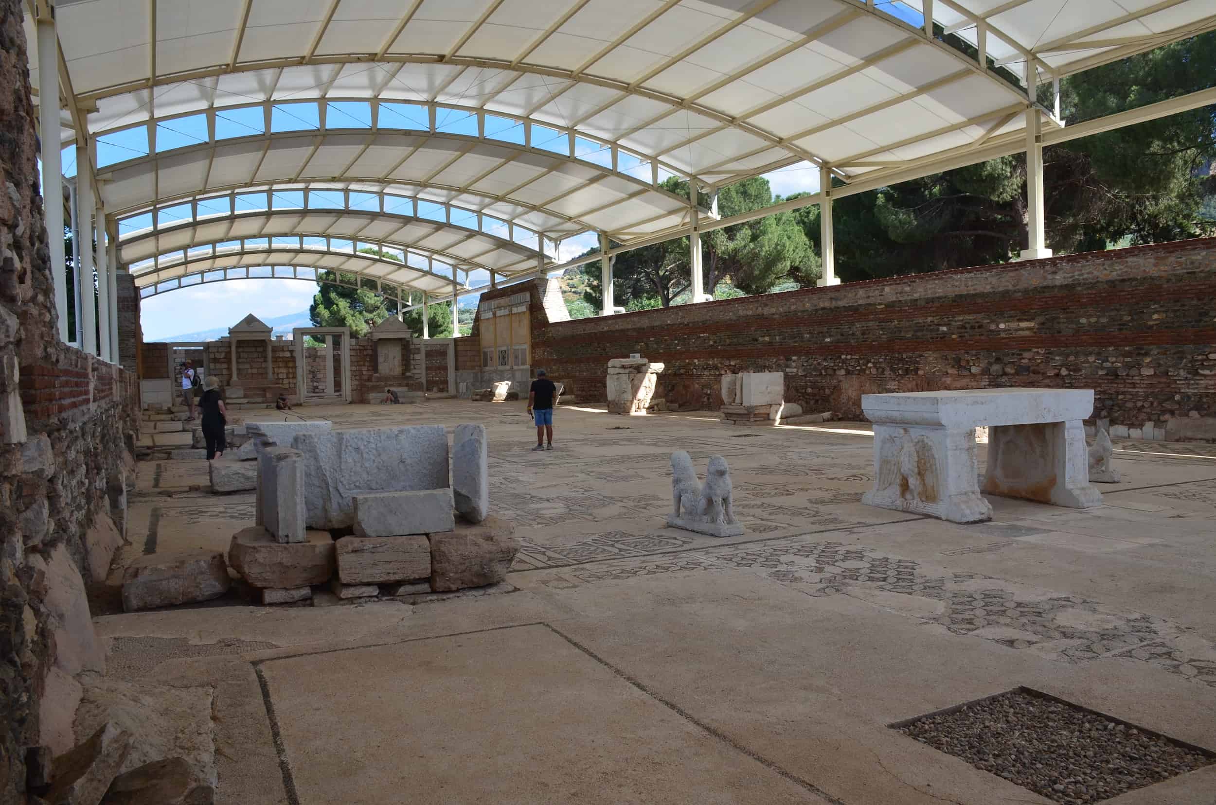 Main hall of the Sardis Synagogue
