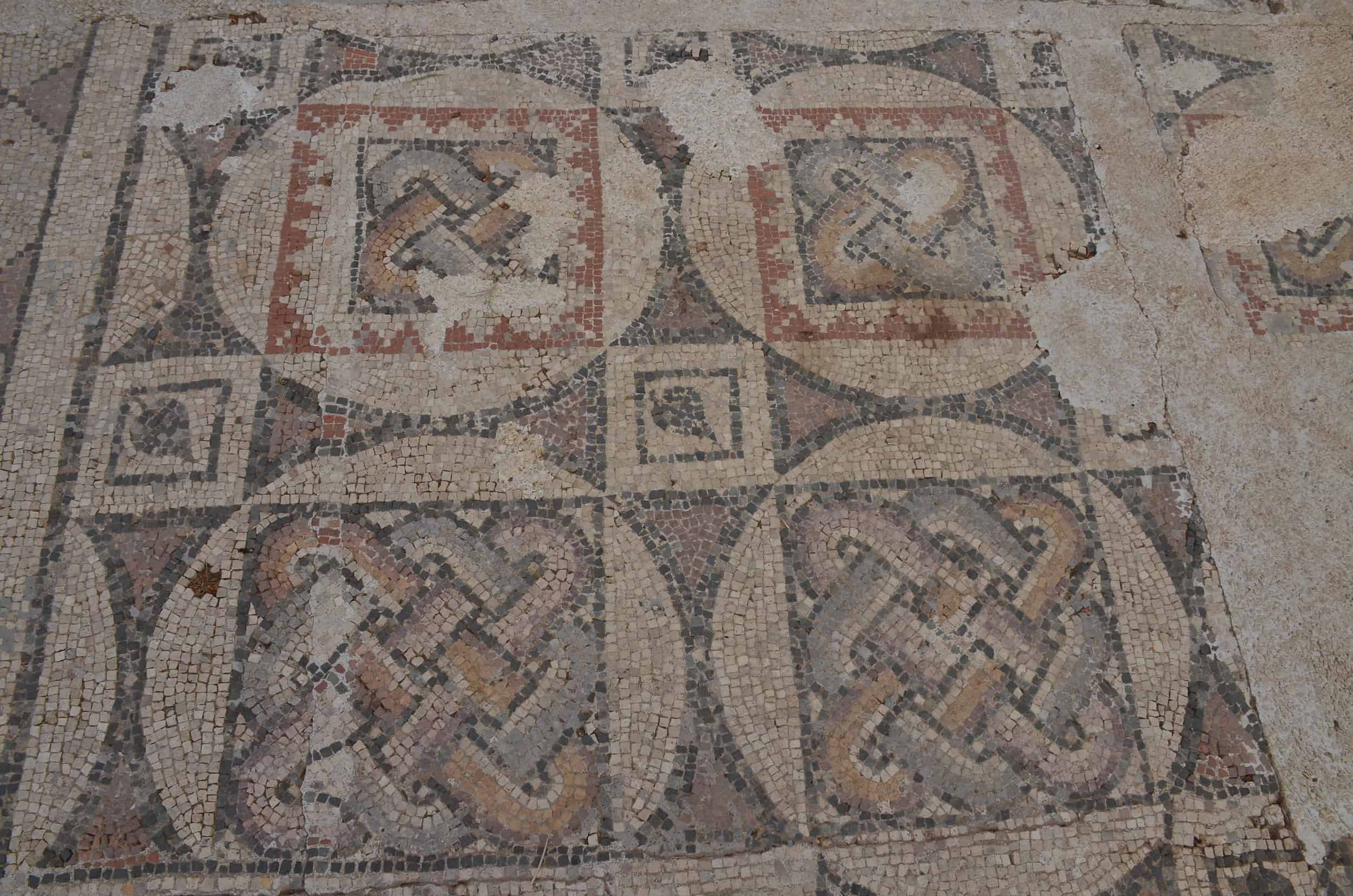 Mosaic floor in the main hall of the Sardis Synagogue