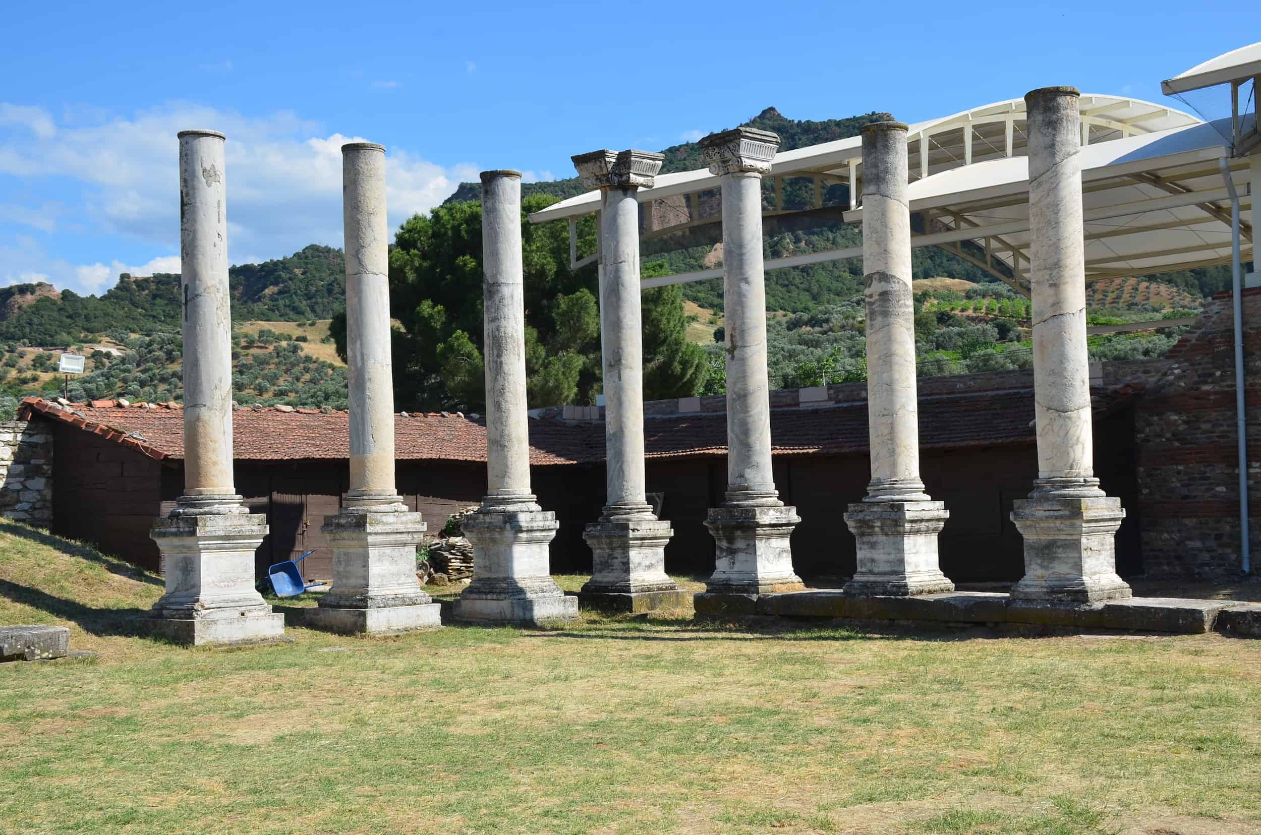 Southeast corner of the palaestra of the palaestra of the gymnasium and bath complex in Sardis