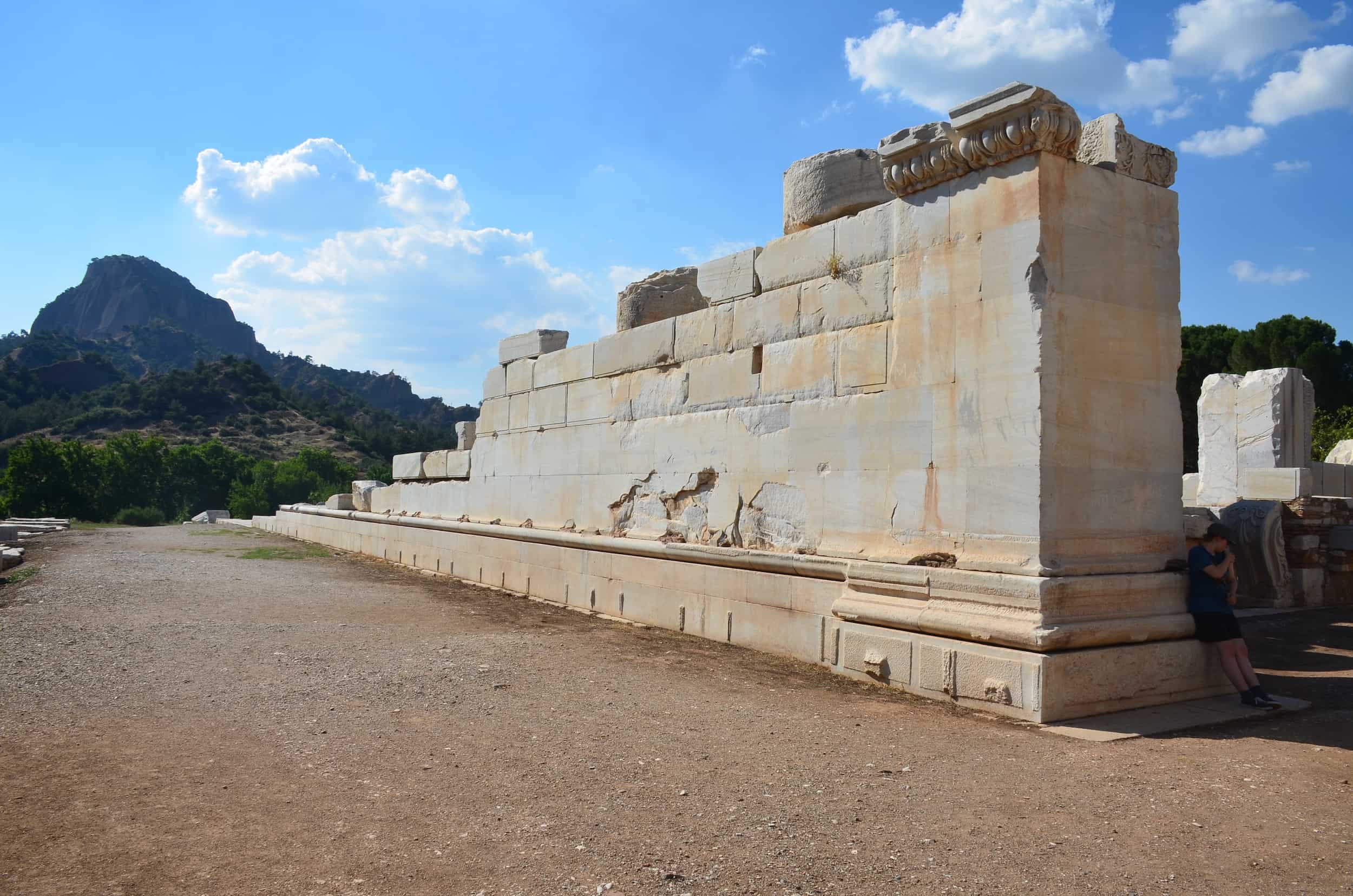 South wall of the Temple of Artemis