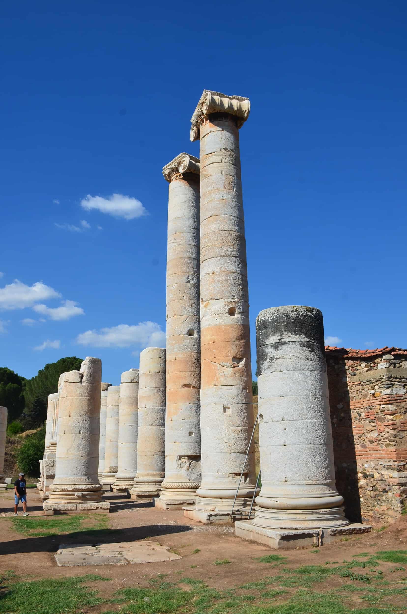 Unfinished colonnade of the Temple of Artemis in Sardis