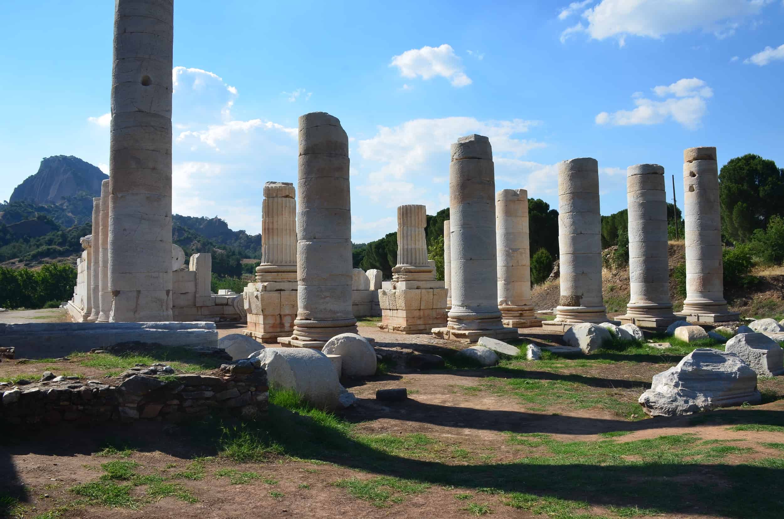 Unfinished colonnade of the Temple of Artemis
