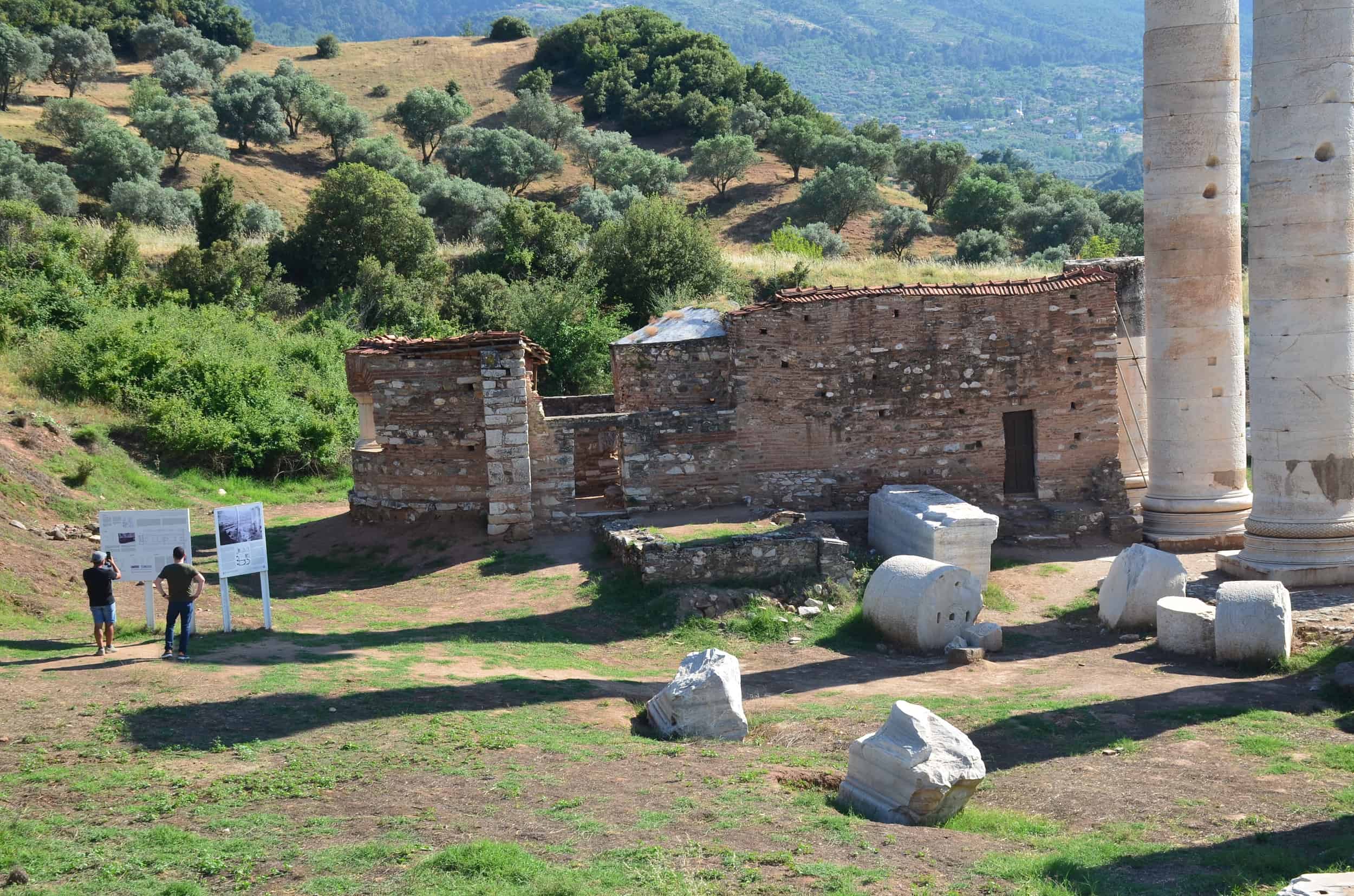 Byzantine church at the Temple of Artemis in Sardis