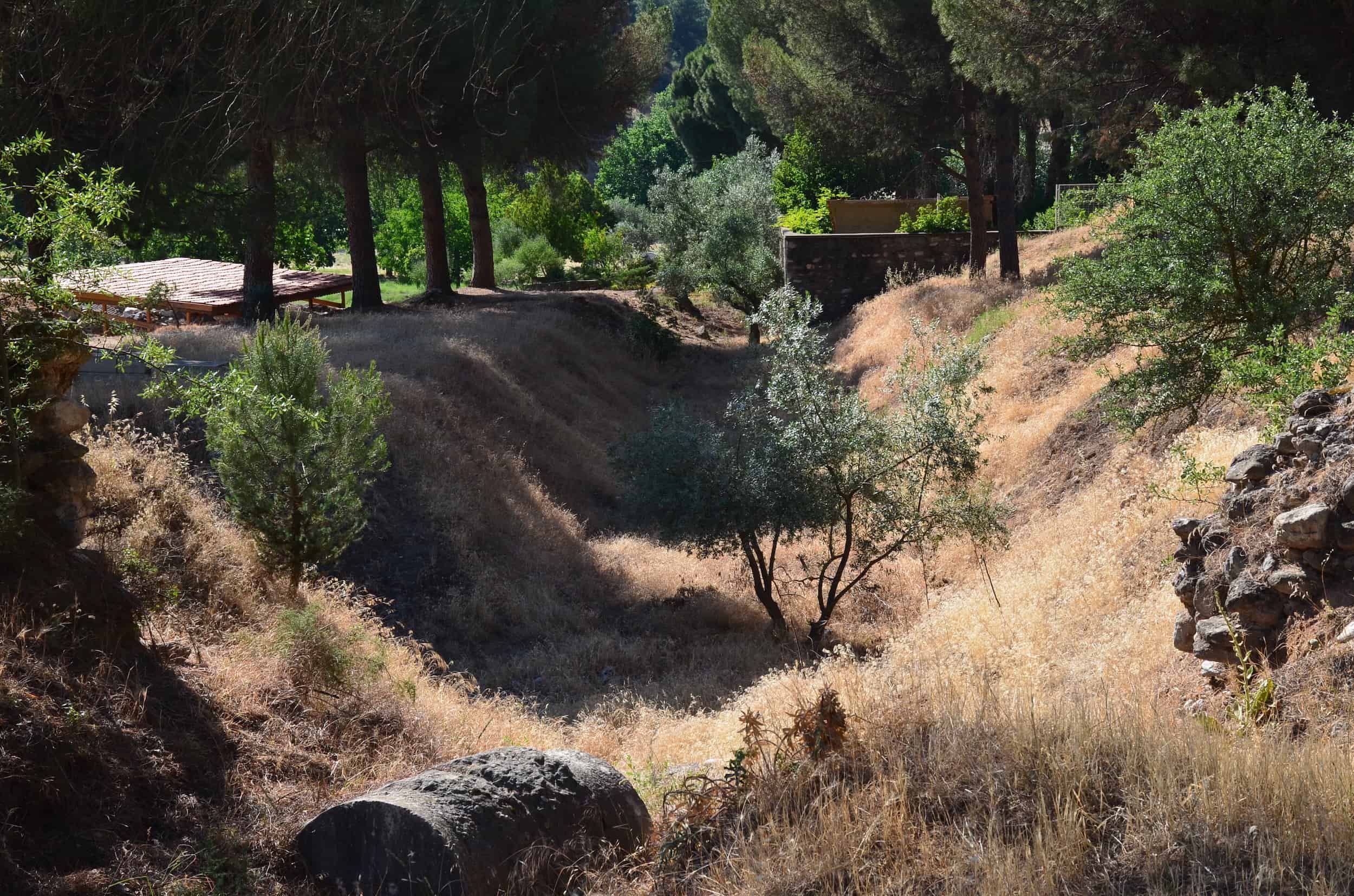 Unexcavated area at the Temple of Artemis